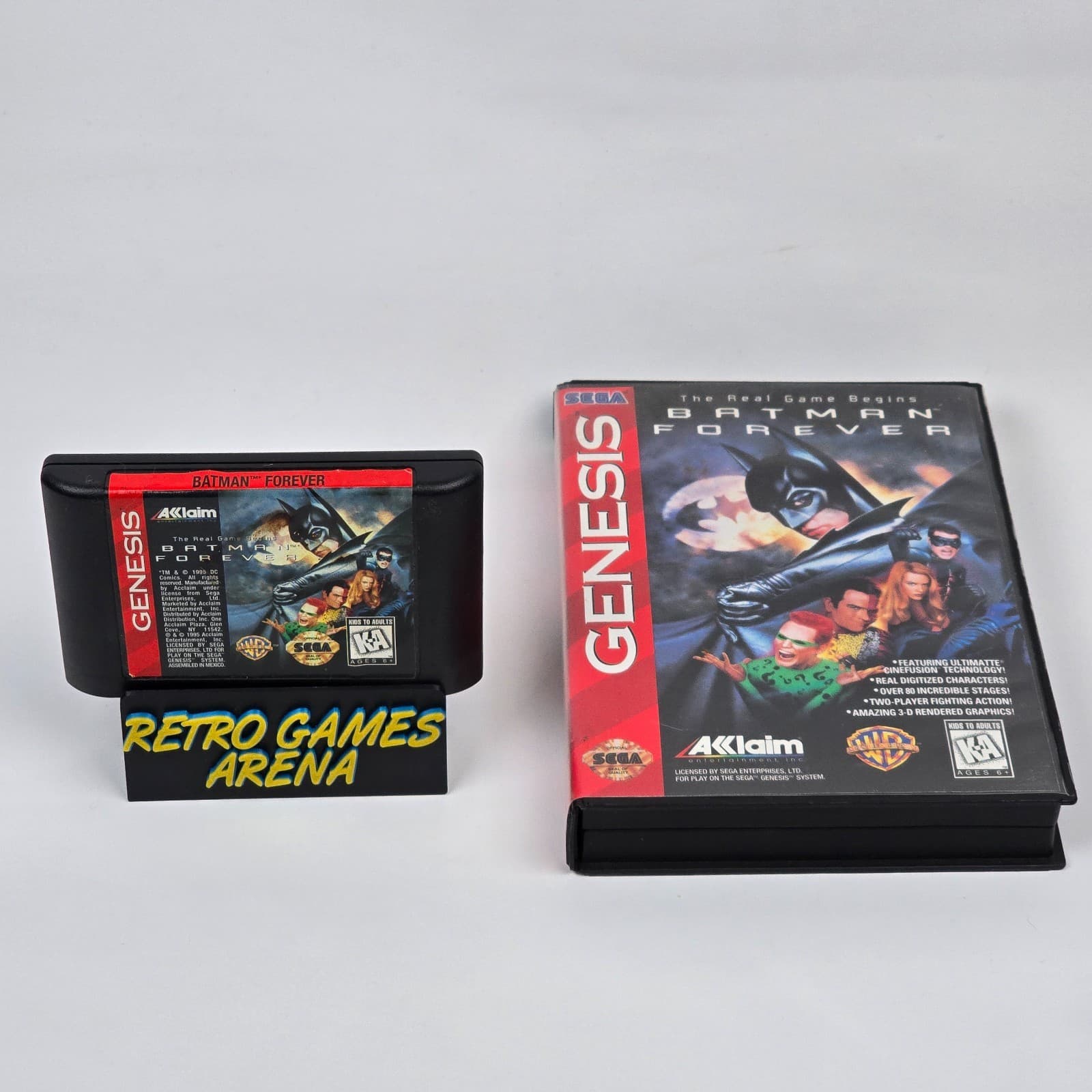 Batman Forever (Sega Genesis) Case & Cartridge