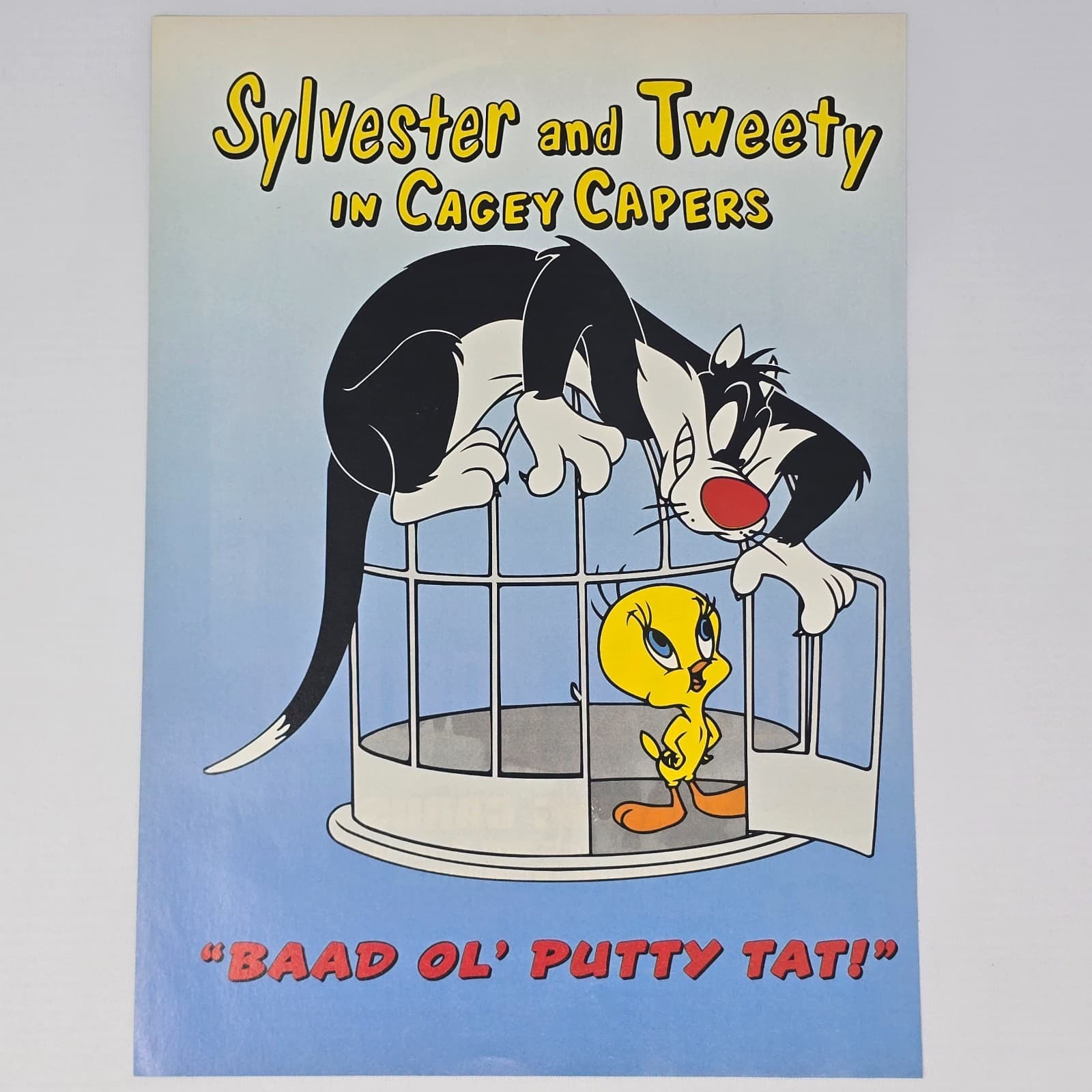 Sylvester and Tweety in Cagey Kapers Sega Genesis Print Ad/Poster Promo Art