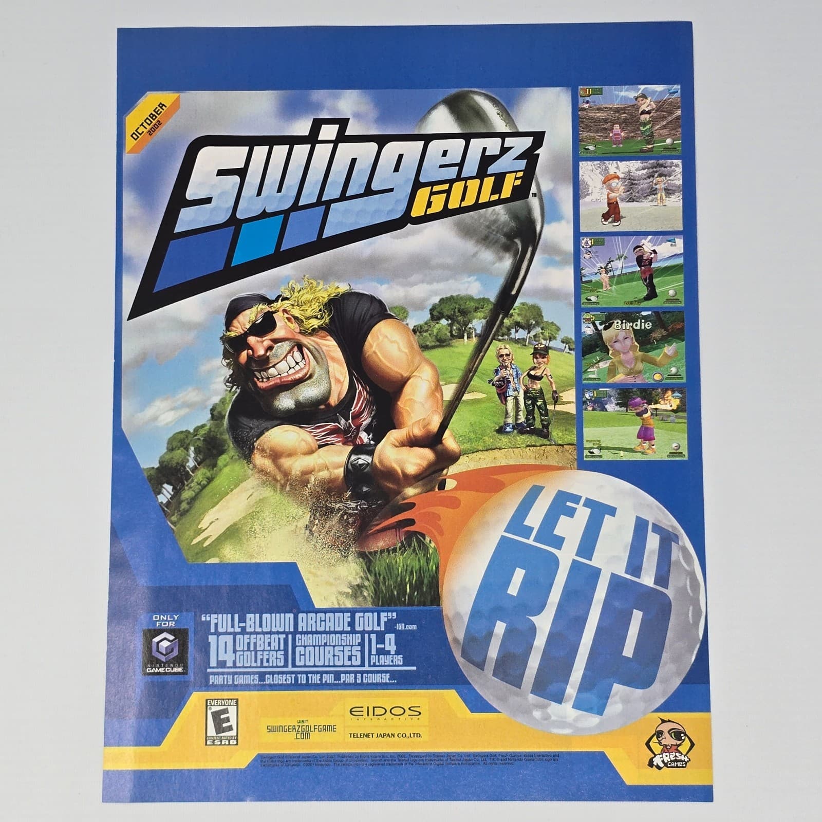 Swingerz Golf Nintendo GameCube Let it Rip Print Ad/Poster Promo Art