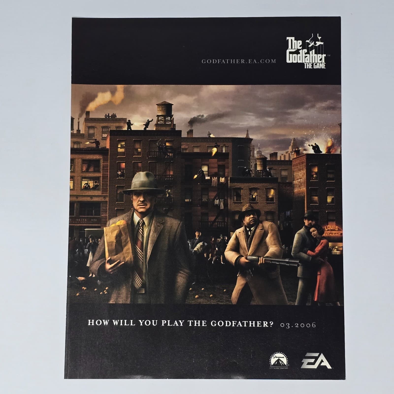 The Godfather Game PlayStation 2 3 PS2 PS3 Xbox 360 Print Ad/Poster Promo Art