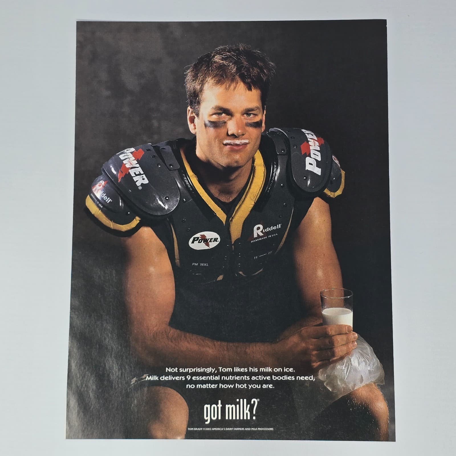 Got Milk? Tom Brady On Ice Print Ad/Poster Promo Art