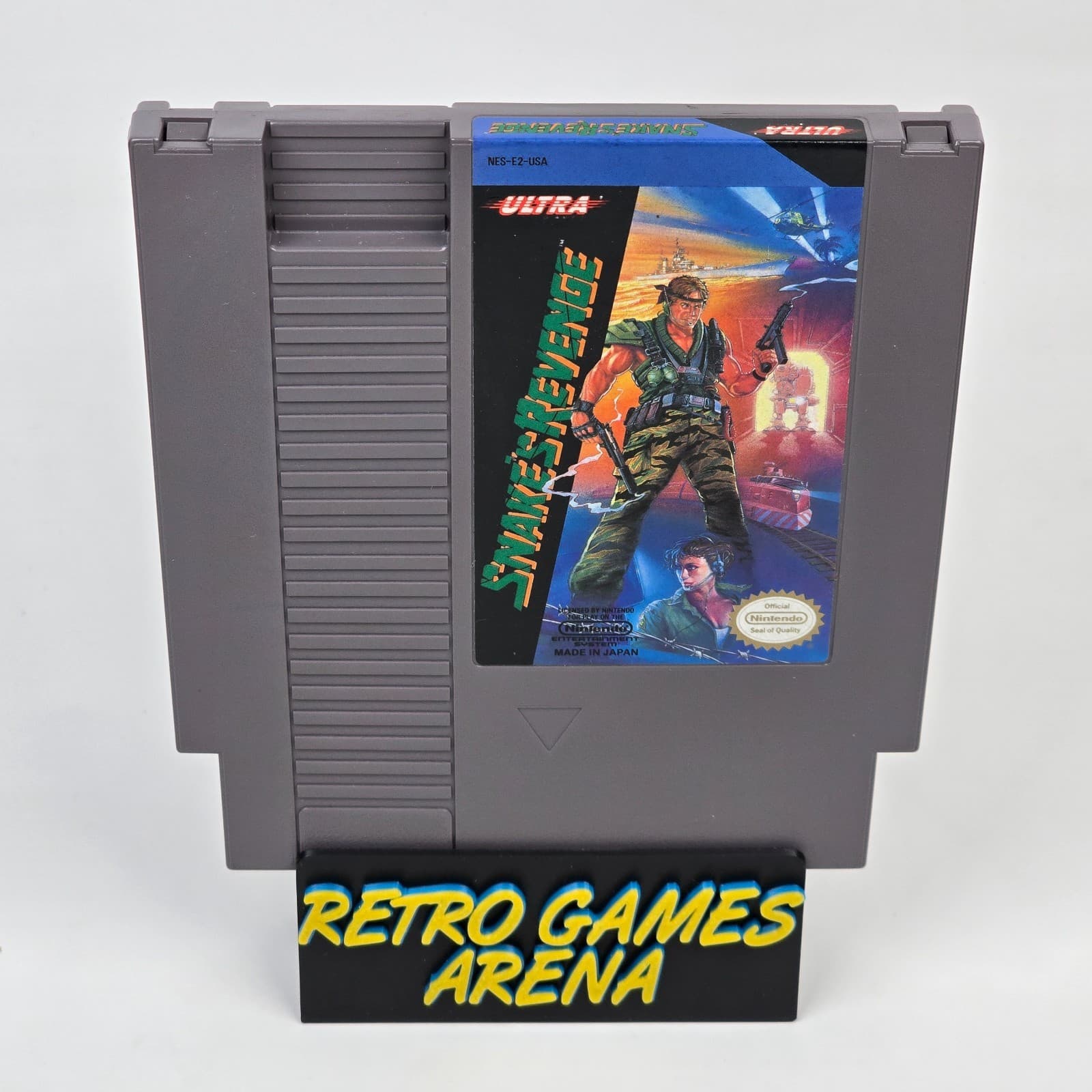 Snake's Revenge (Nintendo NES) Cartridge CLEANED & TESTED