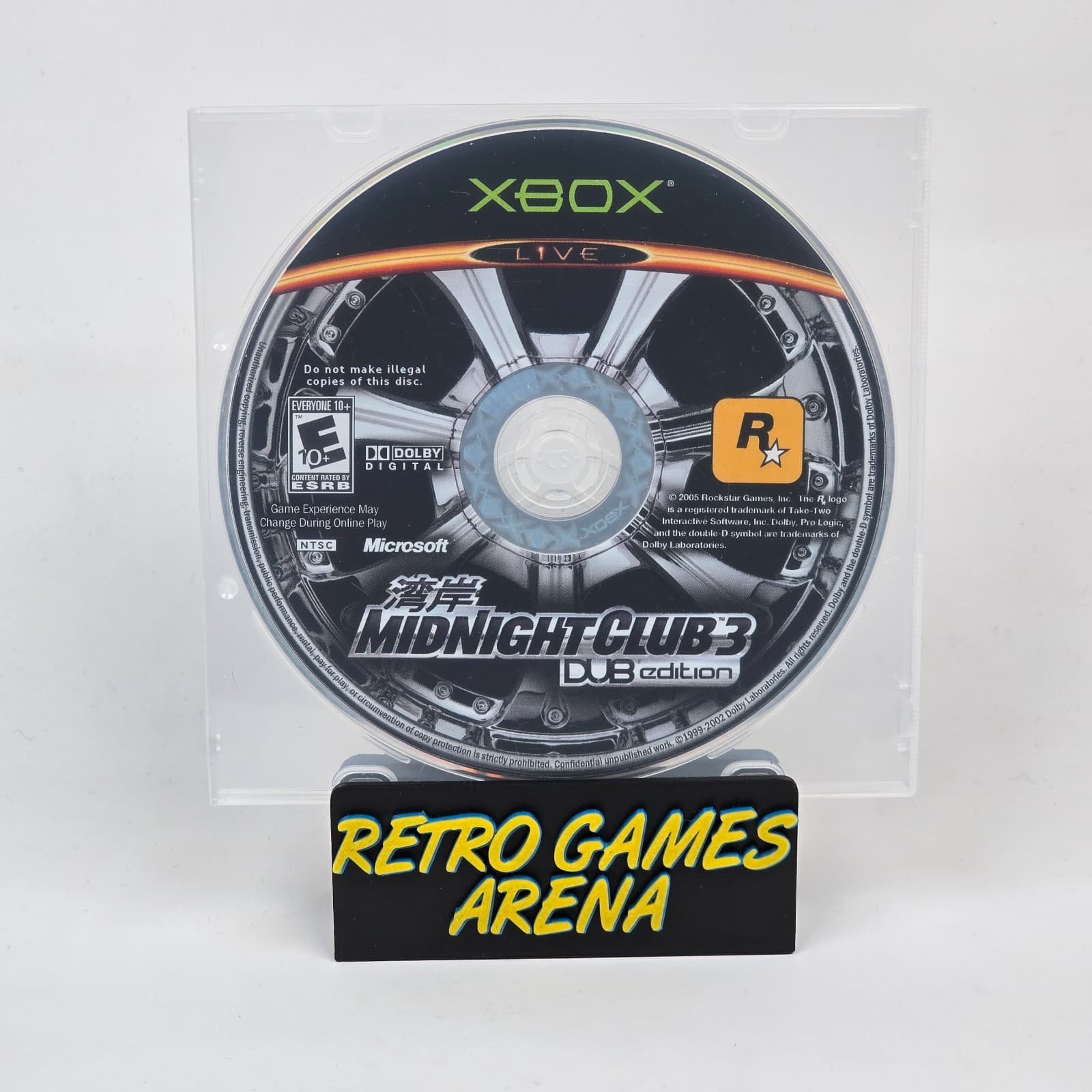 Midnight Club 3: Dub Edition (Original Xbox) Black Label Disc TESTED