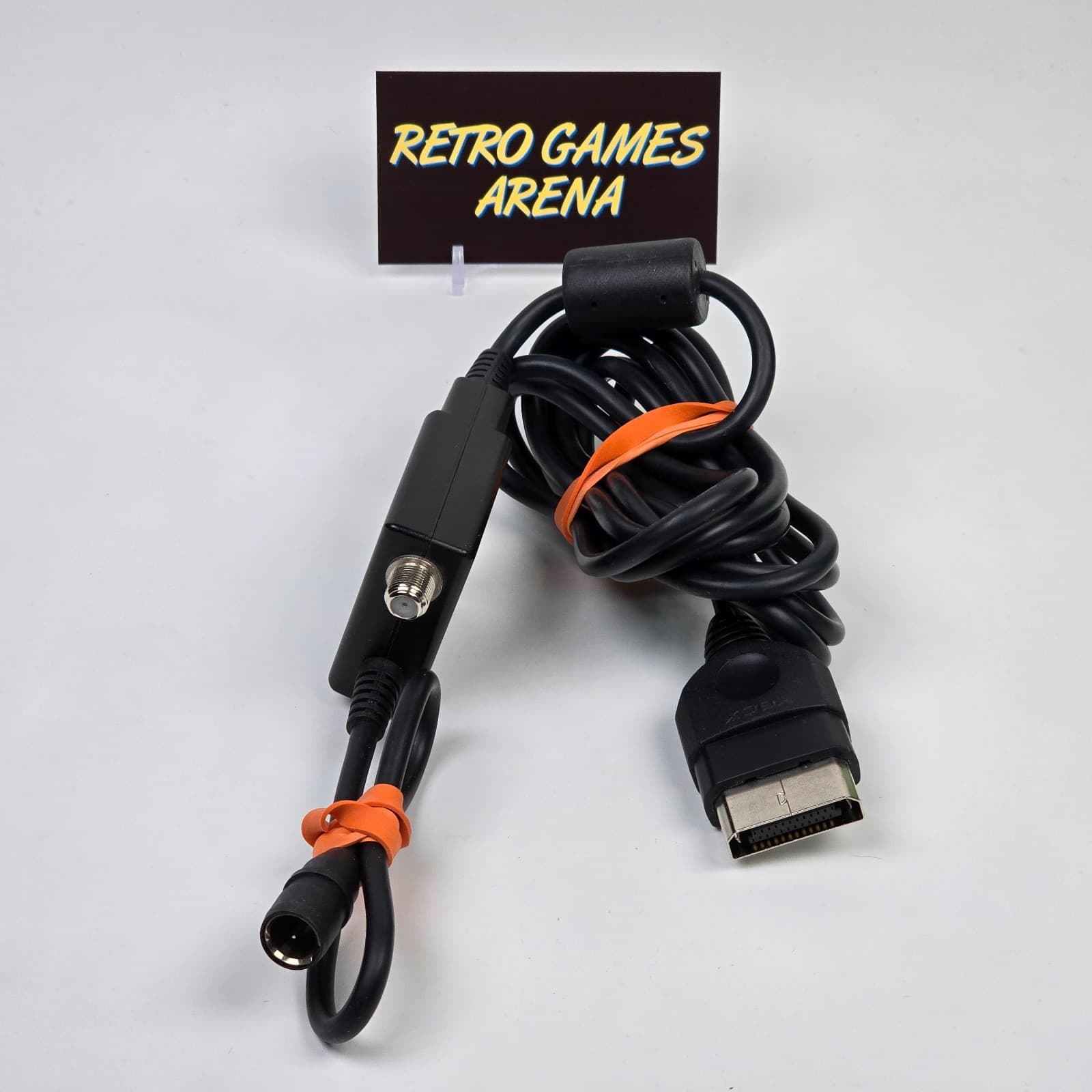 Original Xbox OEM Authentic RF Adapter AV Audio Video Cable Cord TESTED