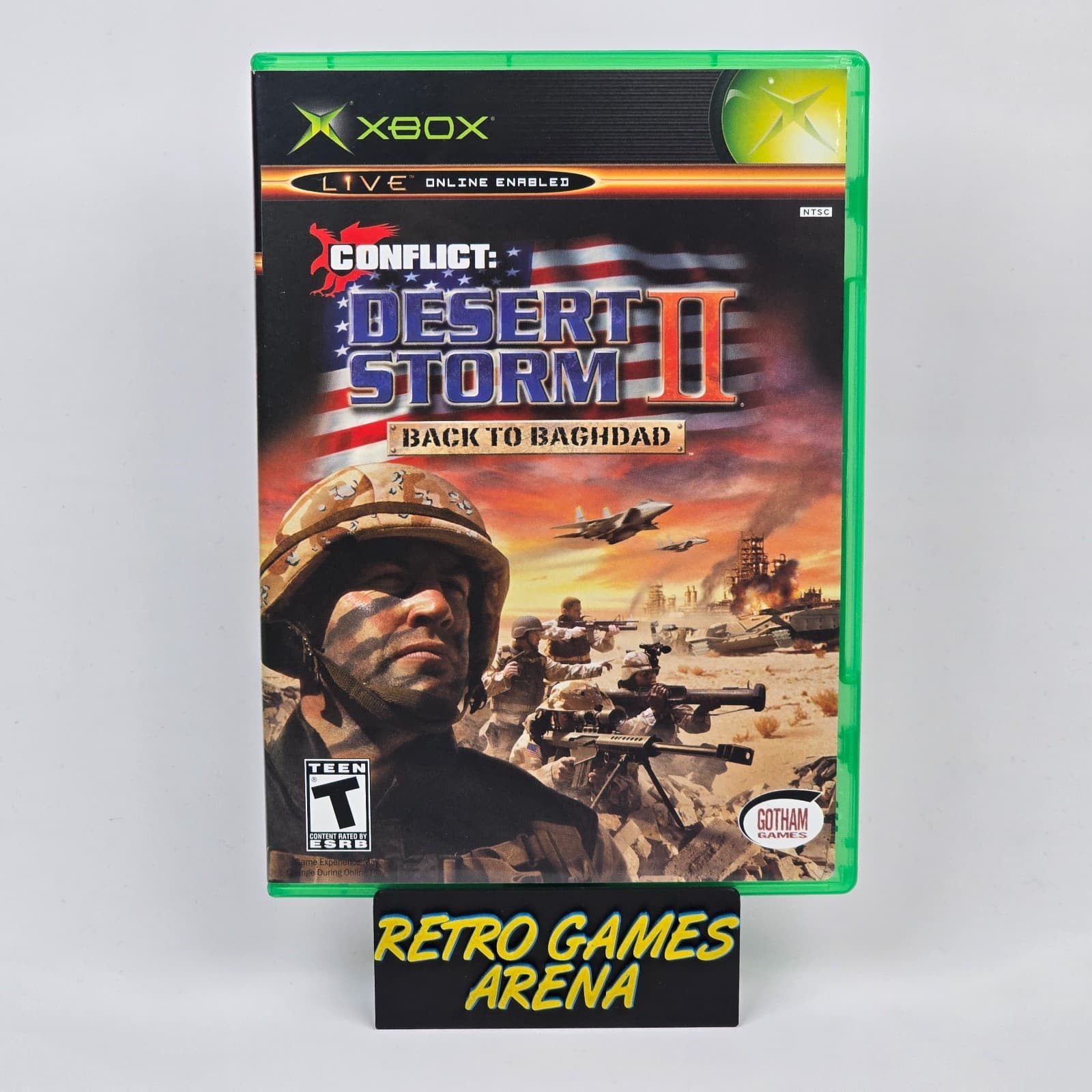 Conflict: Desert Storm II 2 Back to Baghdad (Original Xbox) Case & Disc TESTED