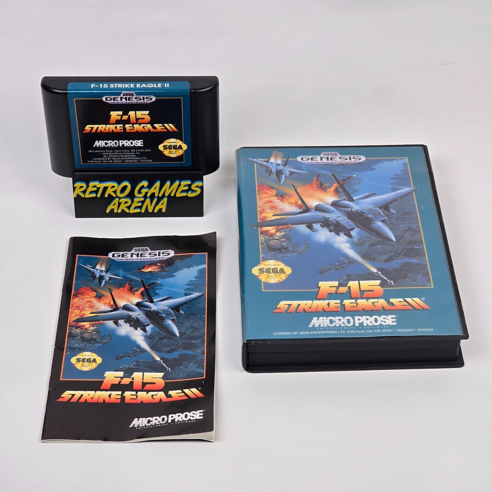F-15 Strike Eagle II 2 (Sega Genesis) CIB COMPLETE