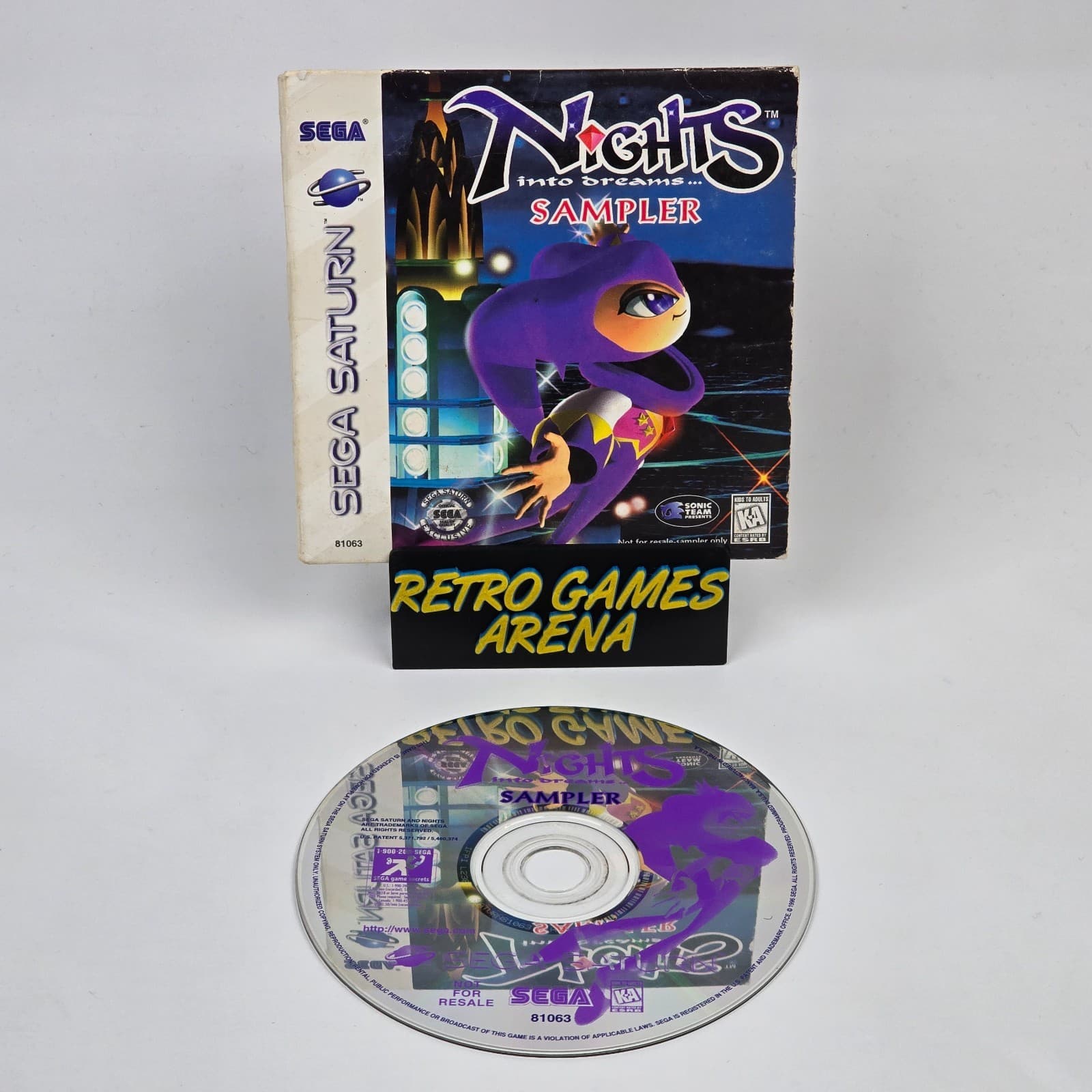 Nights Into Dreams Sampler (Sega Saturn) CIB COMPLETE & TESTED