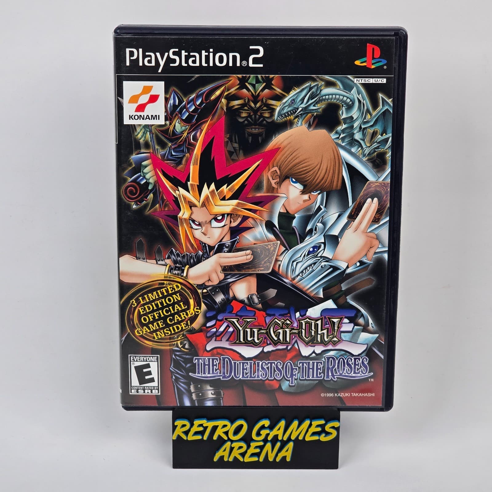 Yu-Gi-Oh! The Duelists of the Roses (PlayStation 2 PS2) Black Label Case & Disc