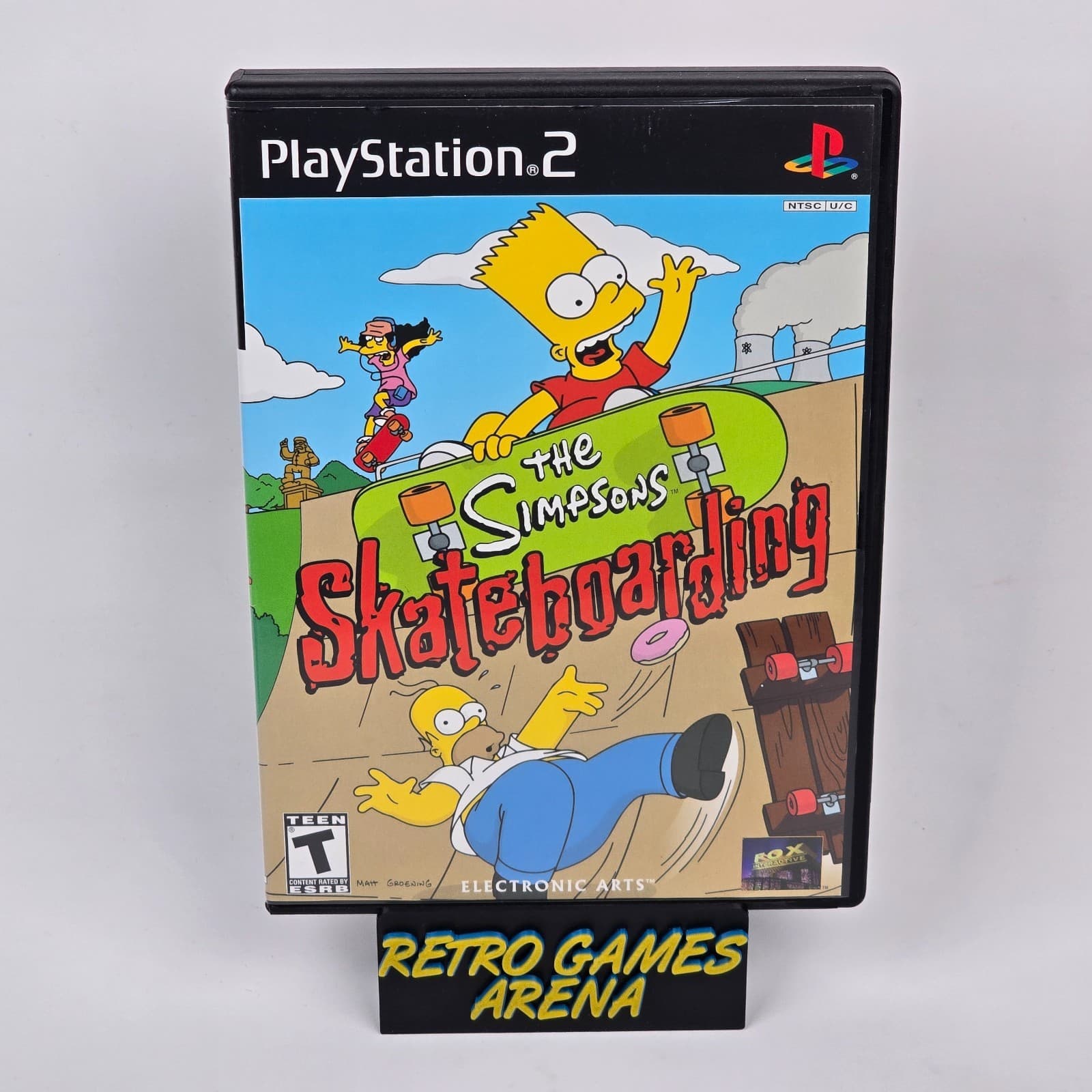 The Simpsons Skateboarding (PlayStation 2 PS2) Case & Disc
