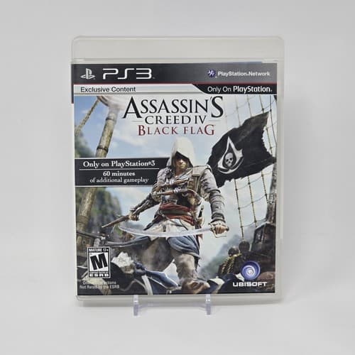 Assassin's Creed IV 4: Black Flag (PlayStation 3 PS3) CIB COMPLETE & TESTED