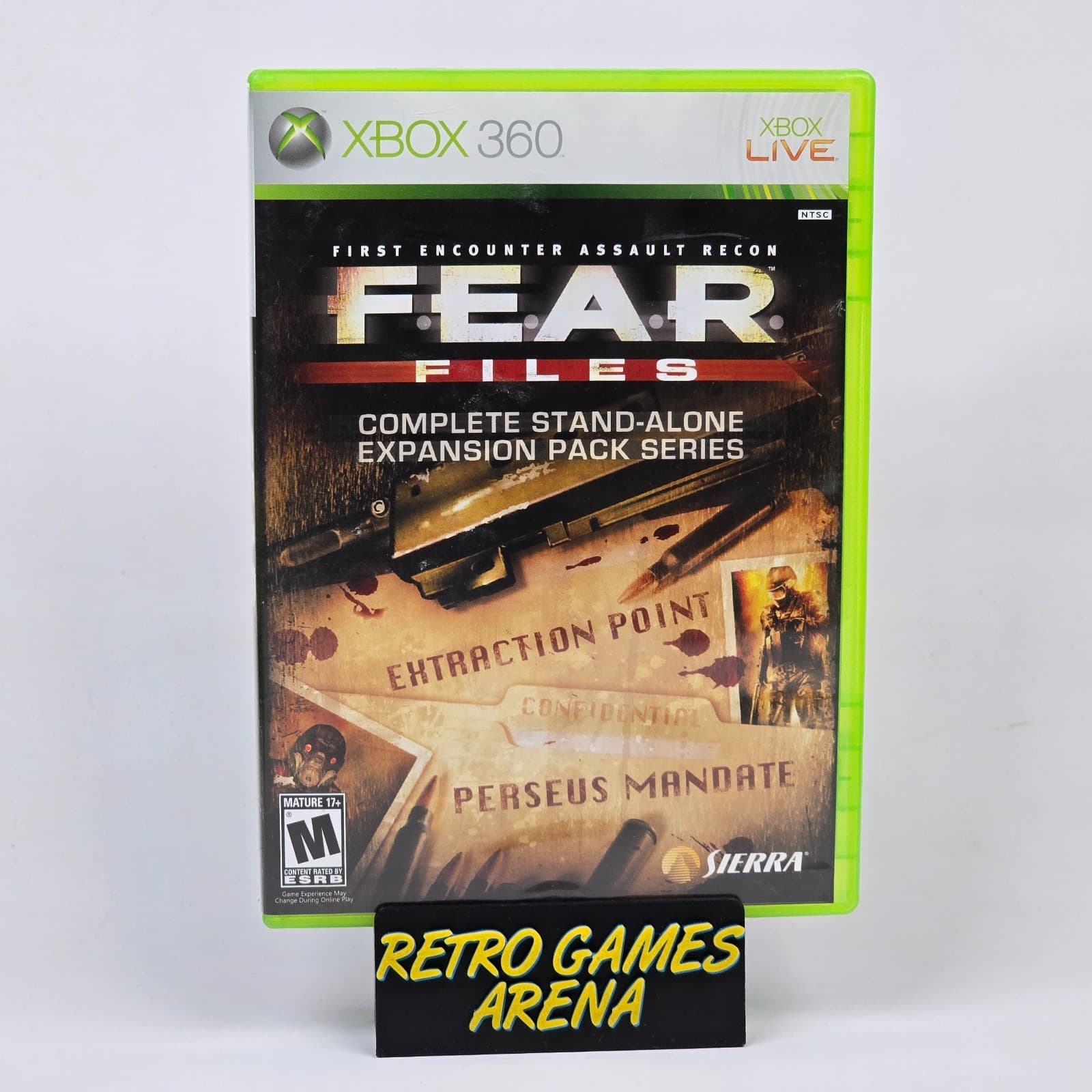 F.E.A.R. FEAR Files (Xbox 360) Case & Disc