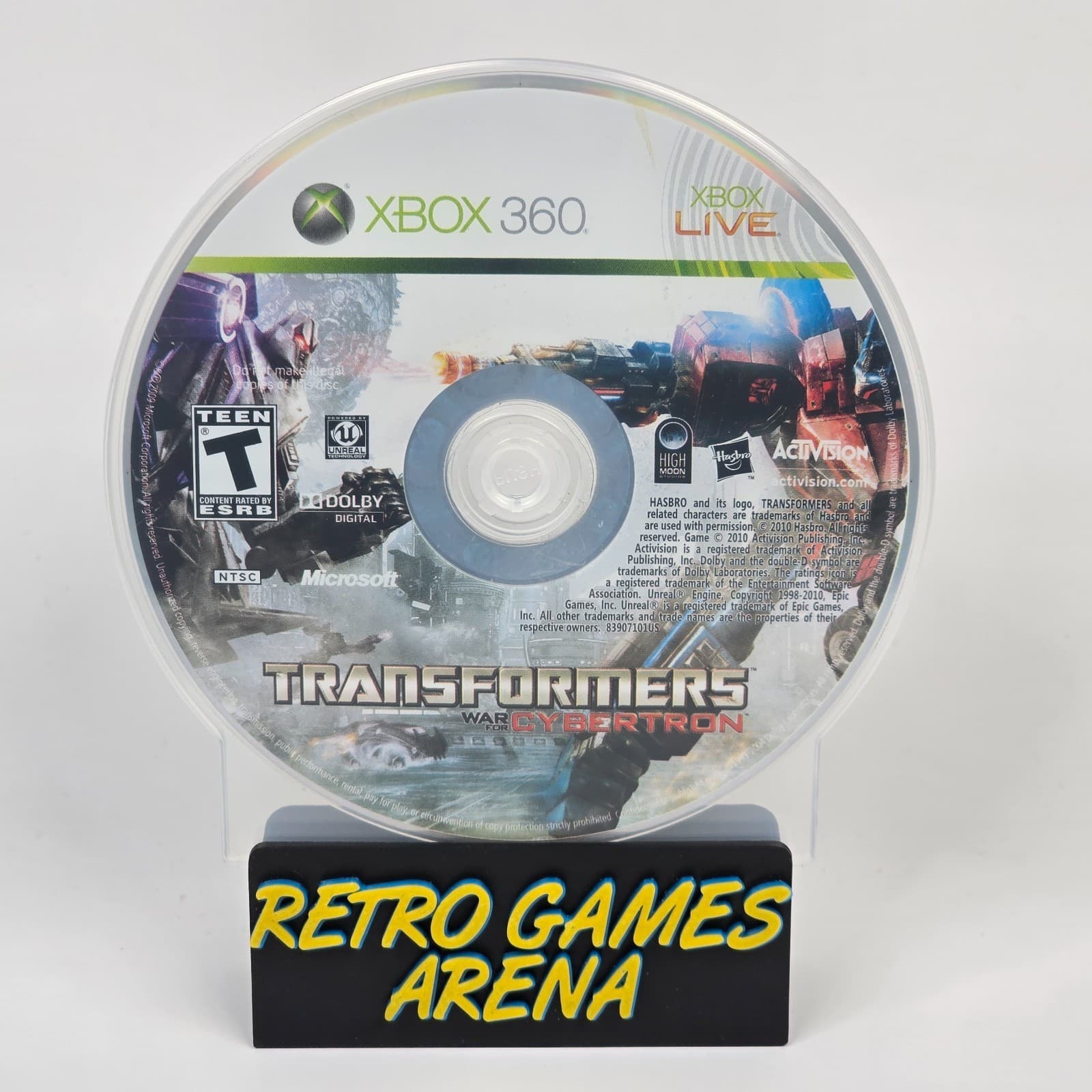 Transformers: War for Cybertron (Xbox 360) Disc
