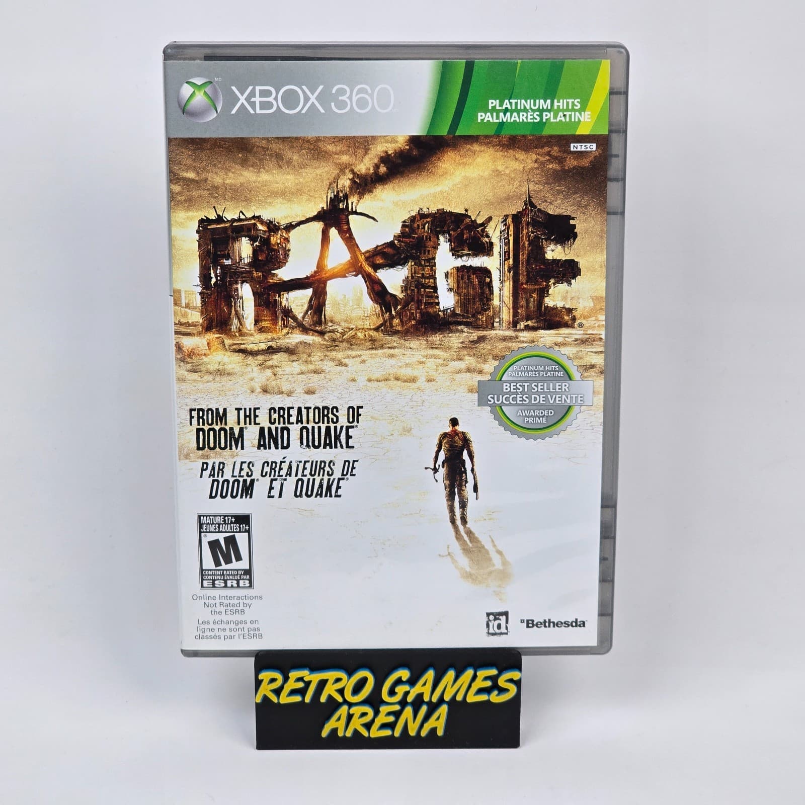 Rage (Xbox 360) Platinum Hits CIB COMPLETE