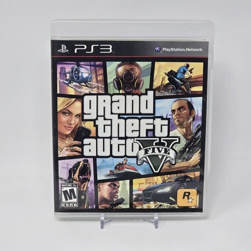 Grand Theft Auto V GTA 5 (PlayStation 3 PS3) Black Label CIB with MAP & TESTED