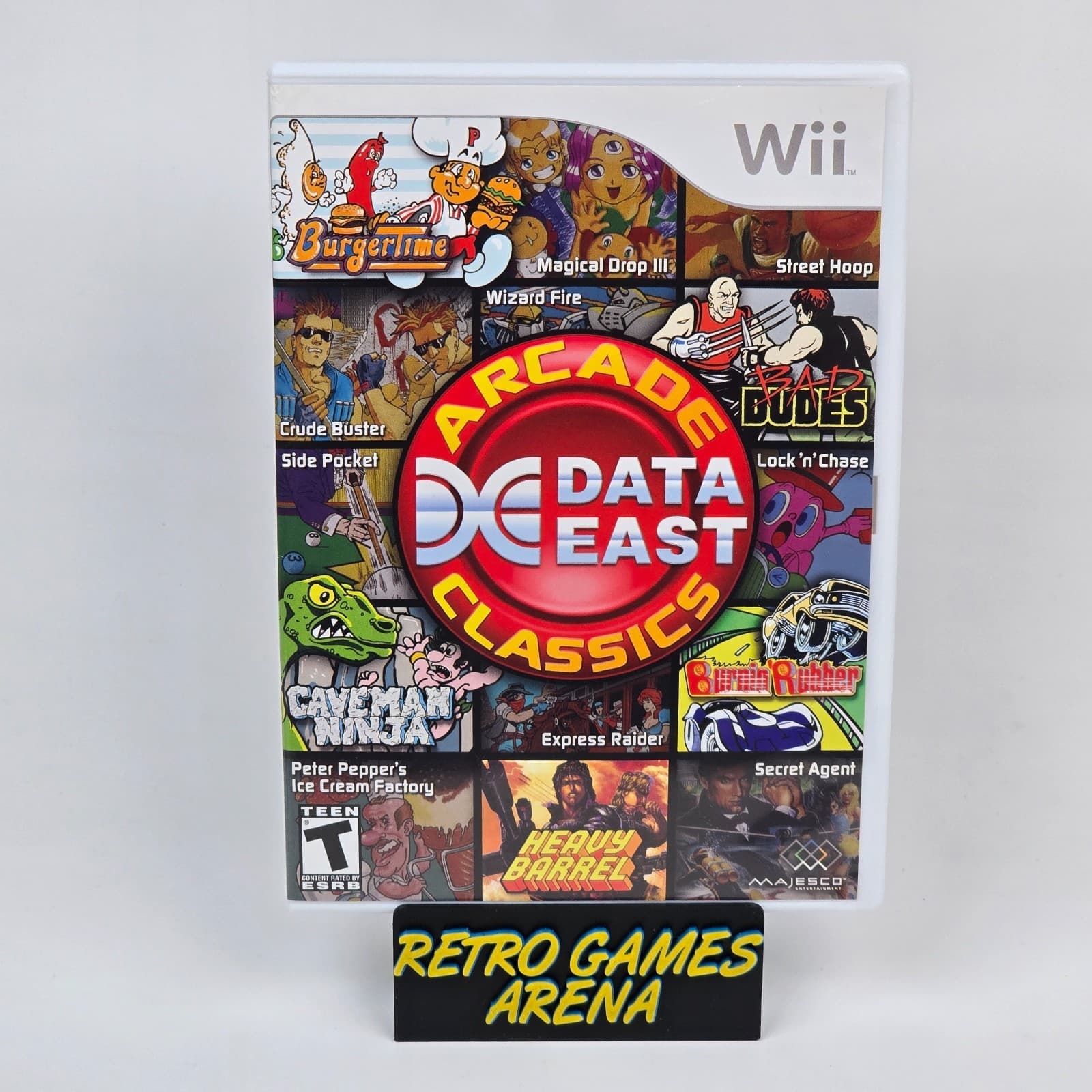 Data East Arcade Classics (Nintendo Wii) CIB COMPLETE