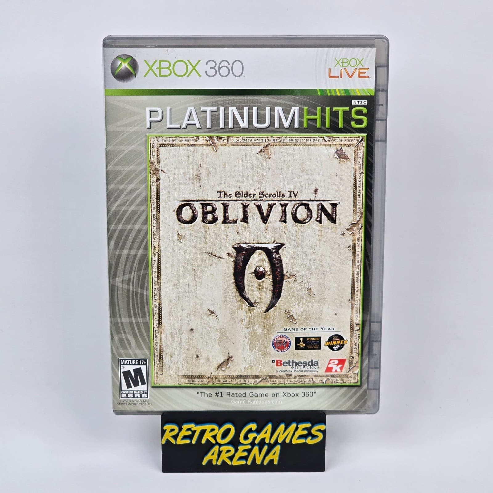 The Elder Scrolls IV: Oblivion (Xbox 360) Platinum Hits CIB COMPLETE with MAP
