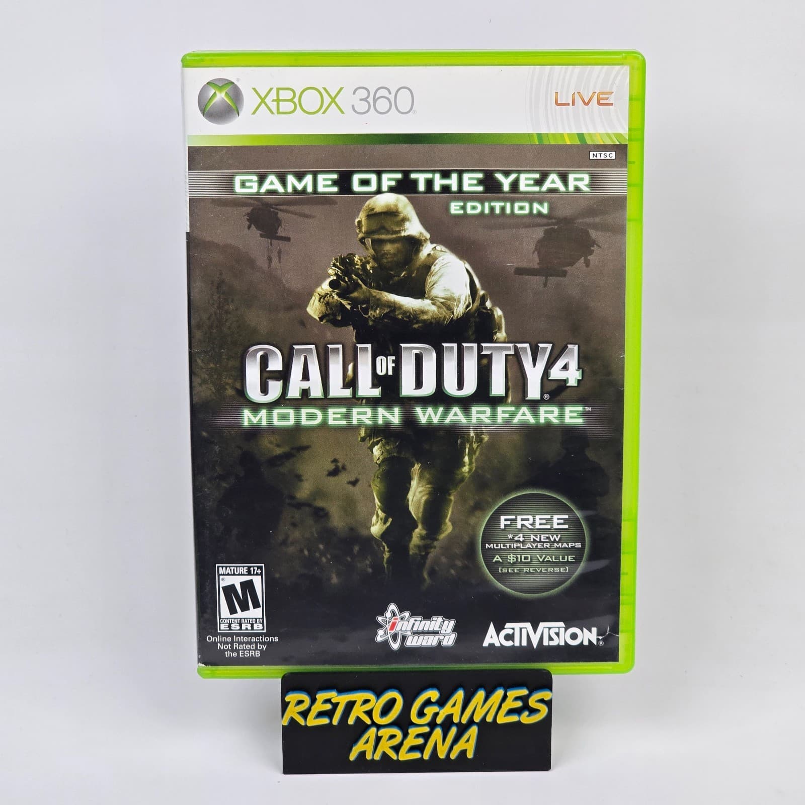 Call of Duty 4: Modern Warfare - Game of the Year Edition (Xbox 360) Case & Disc