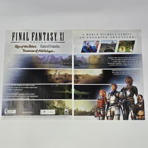 Final Fantasy XI 11 Square Enix Xbox 360 Print Ad/Poster Official Promo Art