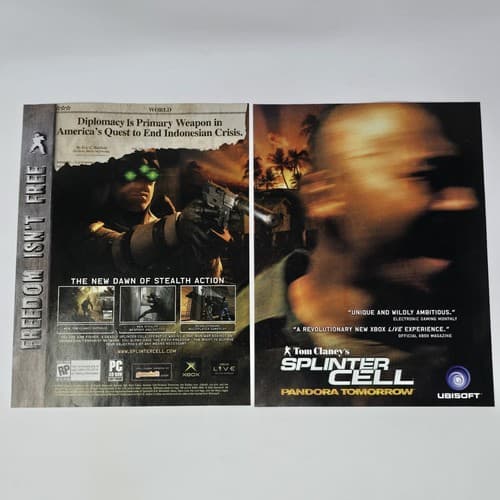 Splinter Cell Pandora Tomorrow Print Ad/Poster Official Ubisoft Promo Art