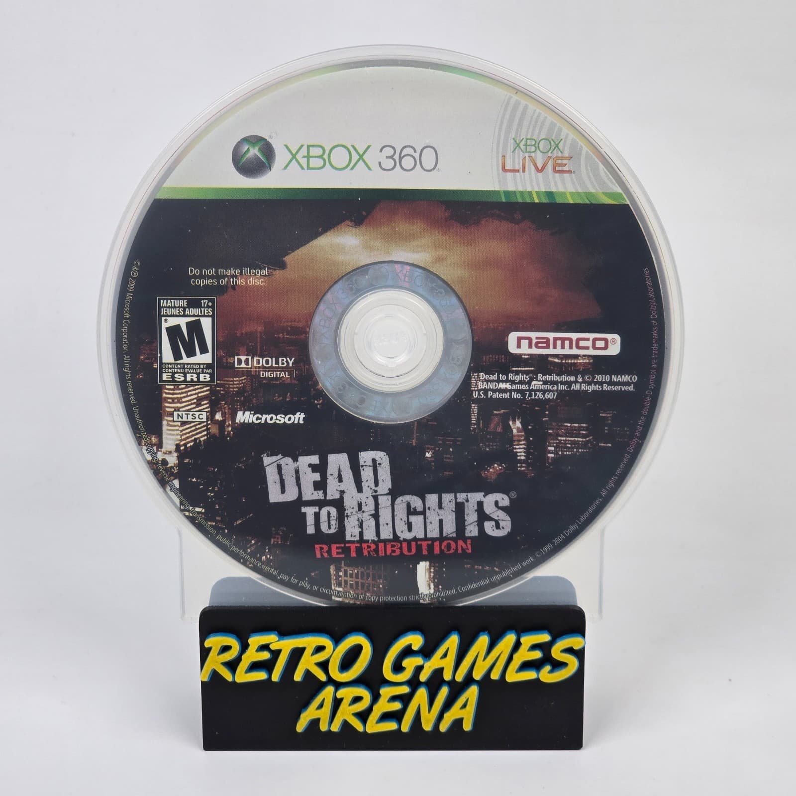 Dead to Rights: Retribution (Xbox 360) Disc