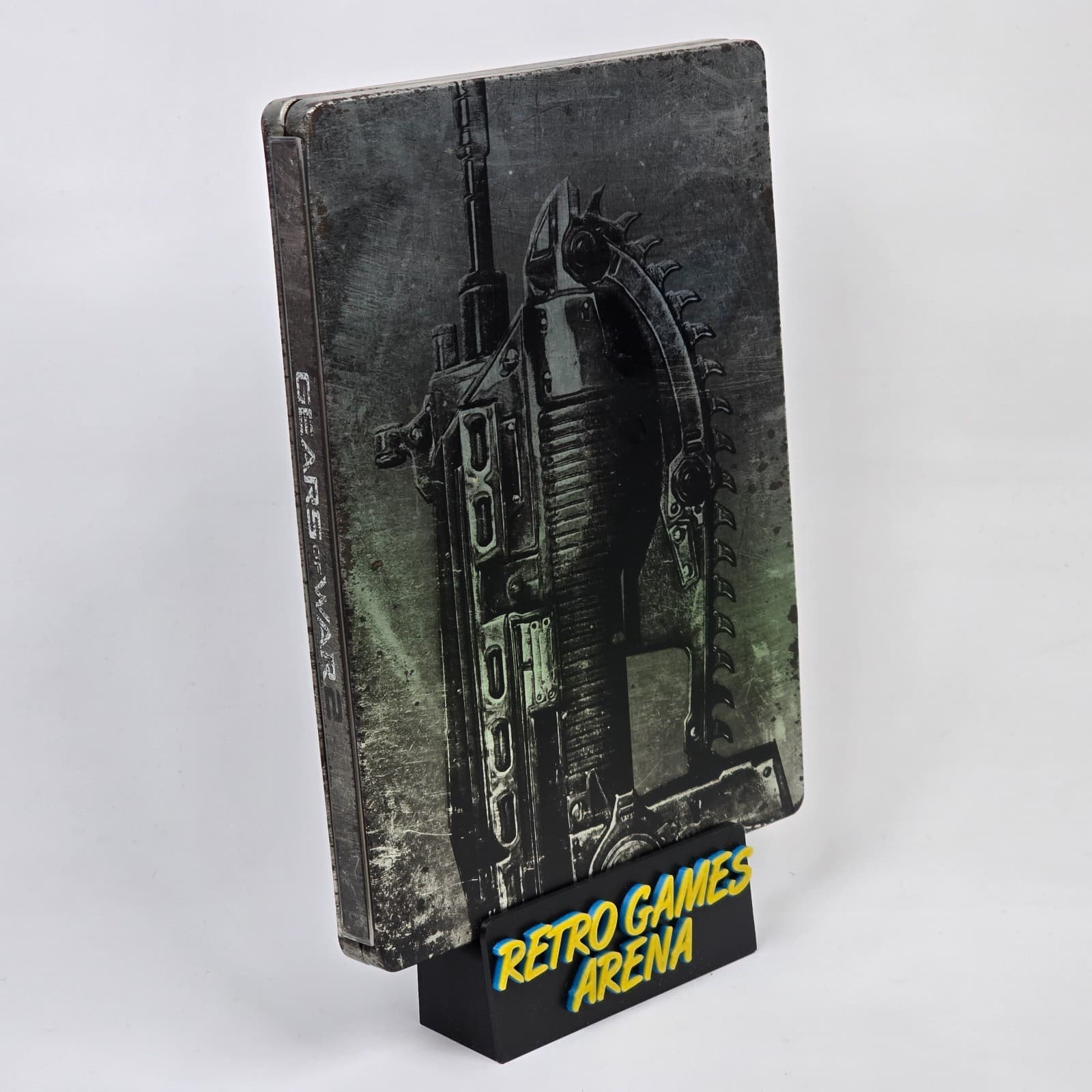 Gears of War 2: Limited Edition Steelbook (Xbox 360) CIB COMPLETE (Rust on Case)