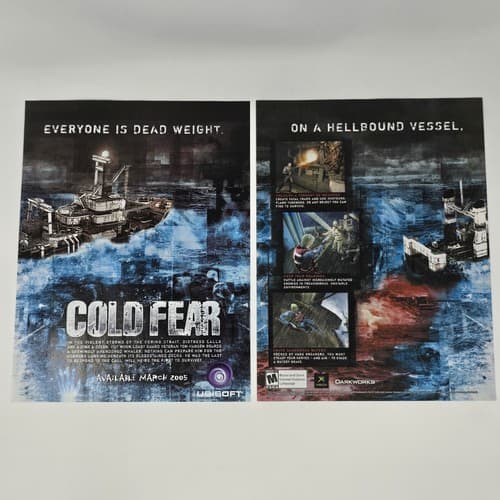 Cold Fear Ubisoft Xbox Print Ad/Poster Official Promo Art
