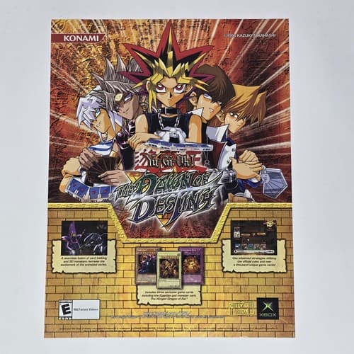 Yu-Gi-Oh! The Dawn of Destiny Xbox Konami Print Ad/Poster Official Promo Art