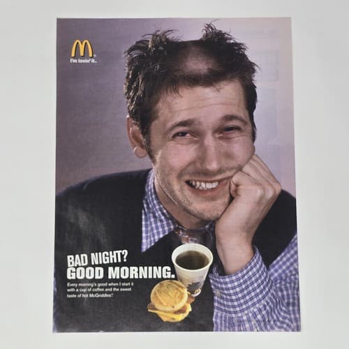 McDonald's Im Lovin It Bad Night Good Morning Print Ad/Poster Official Promo Art