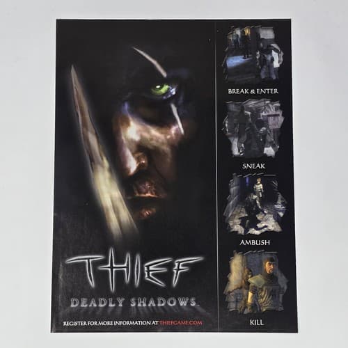 Thief Deadly Shadows Break & Enter Print Ad/Poster Official Promo Art