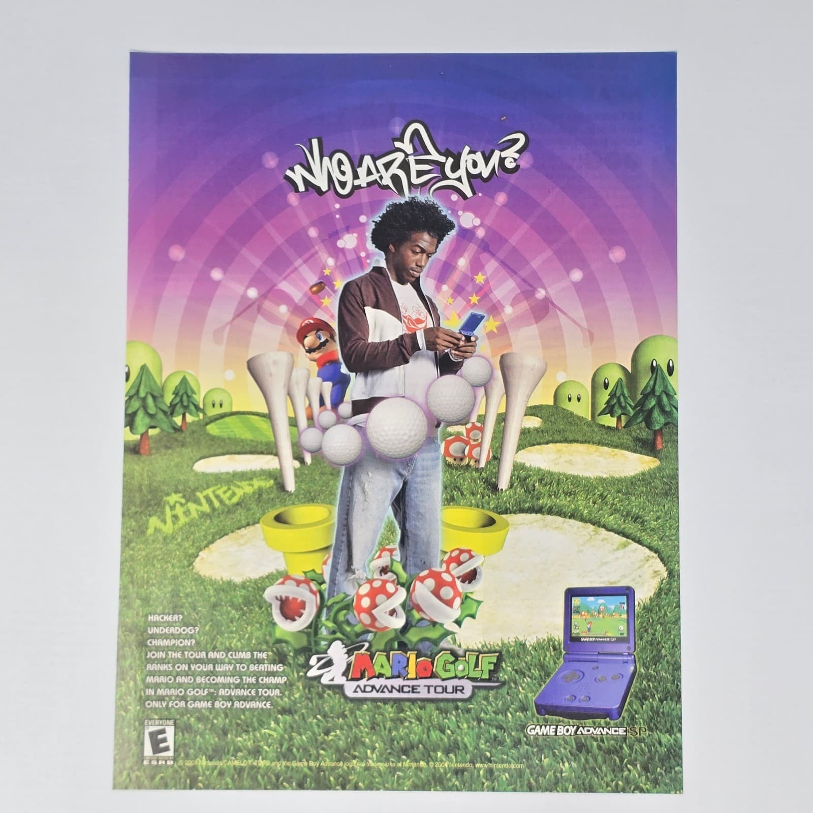Mario Golf Advance Tour GameBoy Advance Who Are You Print Ad/Poster Promo Art