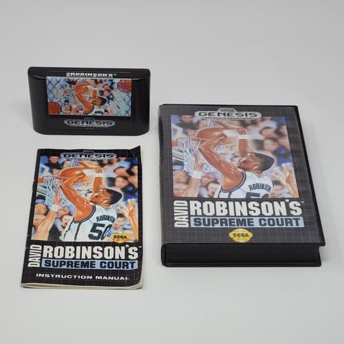 David Robinson's Supreme Court (Sega Genesis) CIB COMPLETE & TESTED