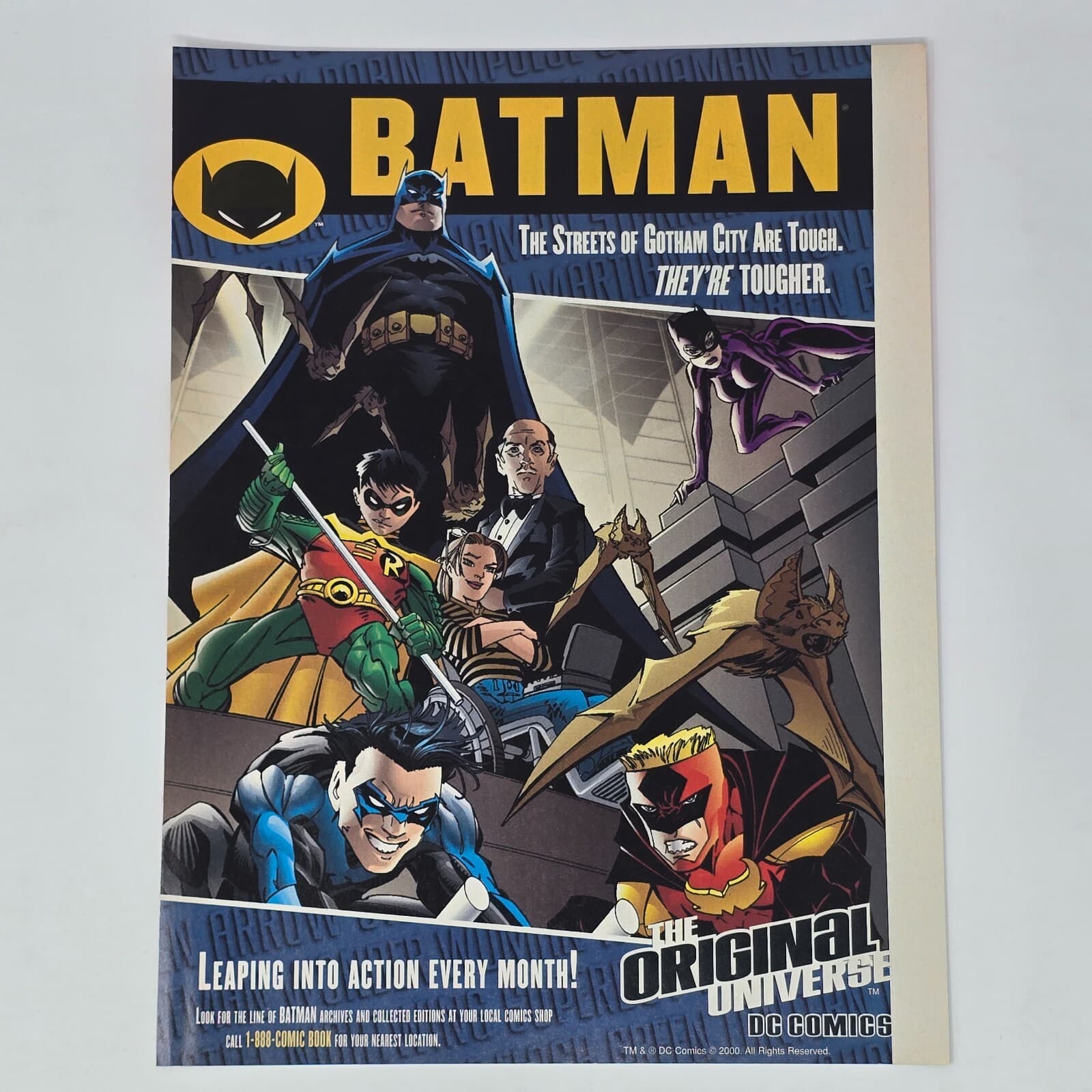 Batman DC Comics Original Universe Streets of Gotham Print Ad/Poster Promo Art