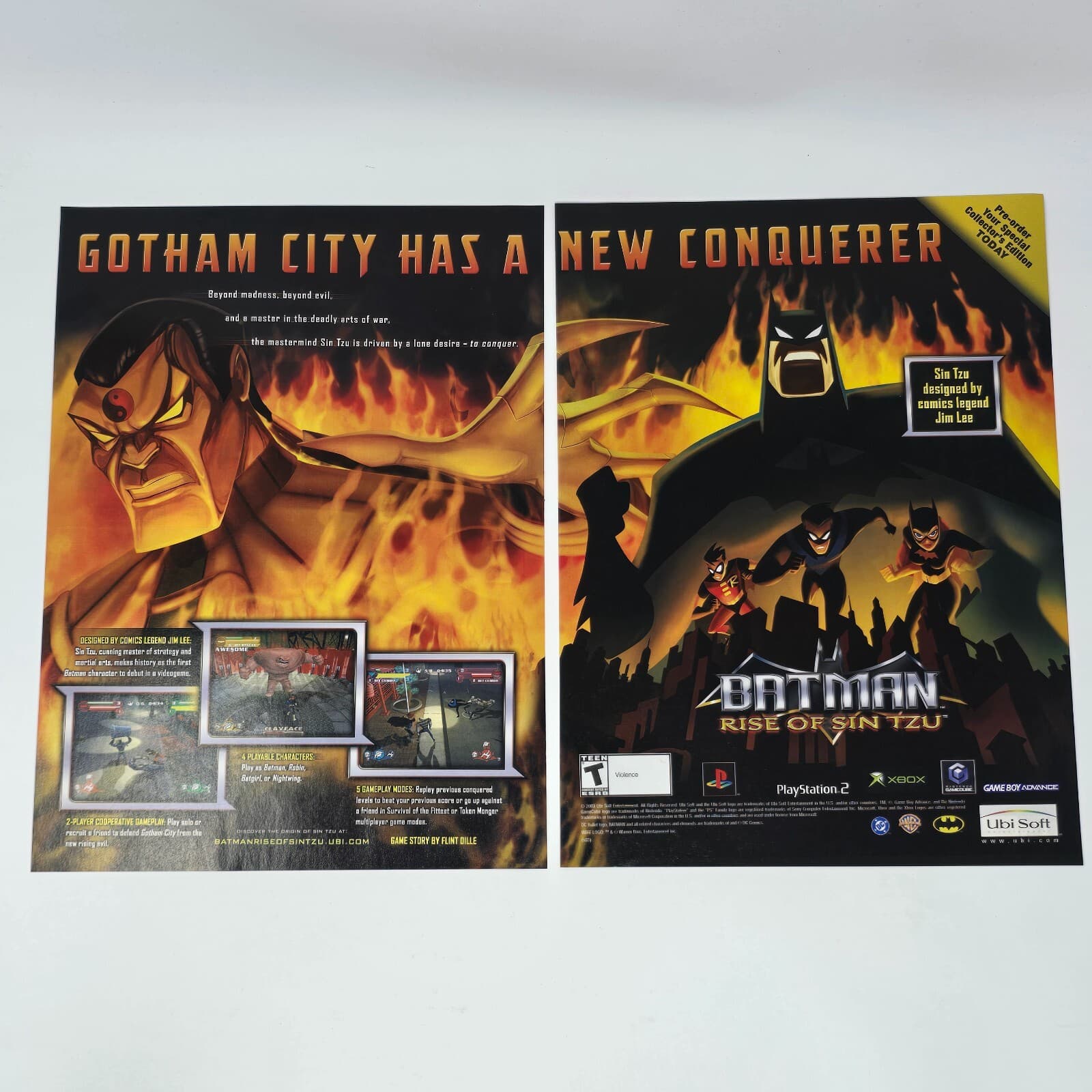 Batman Rise of Sin Tzu PS2 Xbox GameCube Conquerer Print Ad/Poster Promo Art