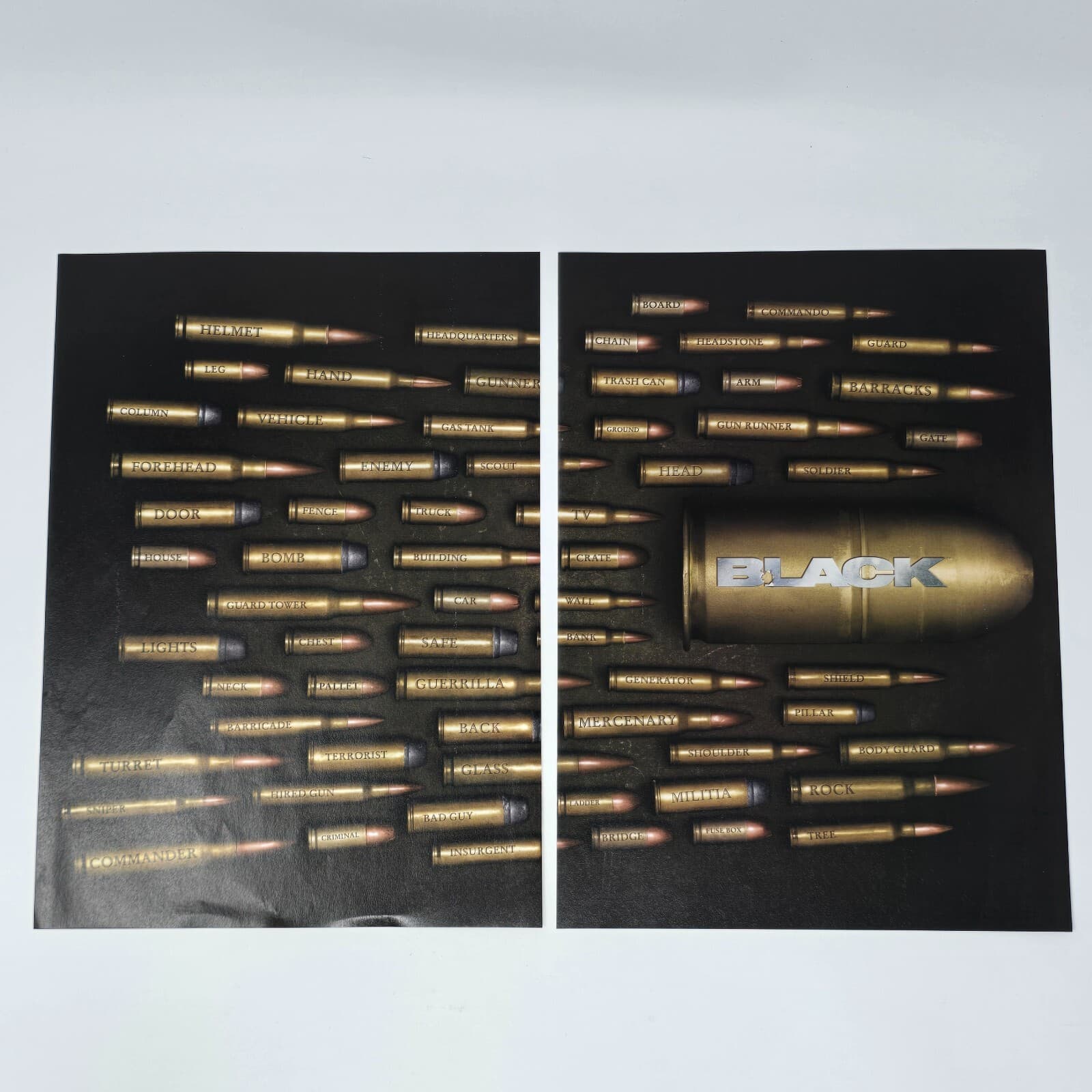Black Xbox PlayStation 2 PS2 Bullets Print Ad/Poster Promo Art