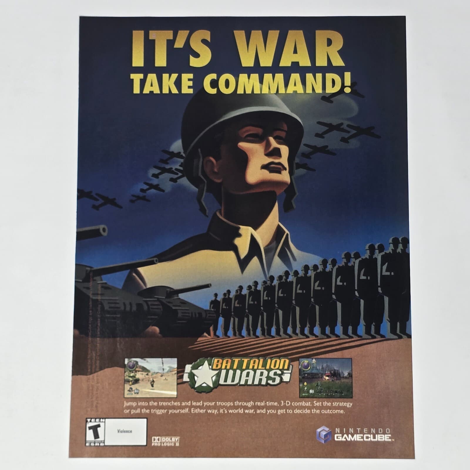 Battalion Wars Nintendo GameCube Take Command Print Ad/Poster Promo Art