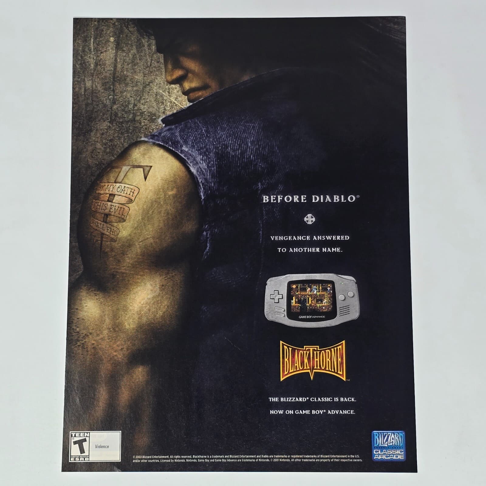 BlackThorne Nintendo GameBoy Advance Vengeance Print Ad/Poster Promo Art