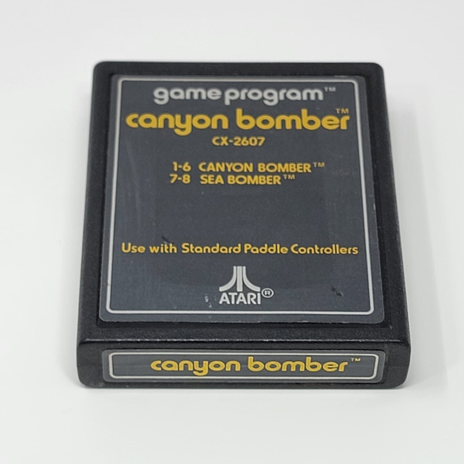 Canyon Bomber (Atari 2600) Cartridge Text Label CLEANED & TESTED