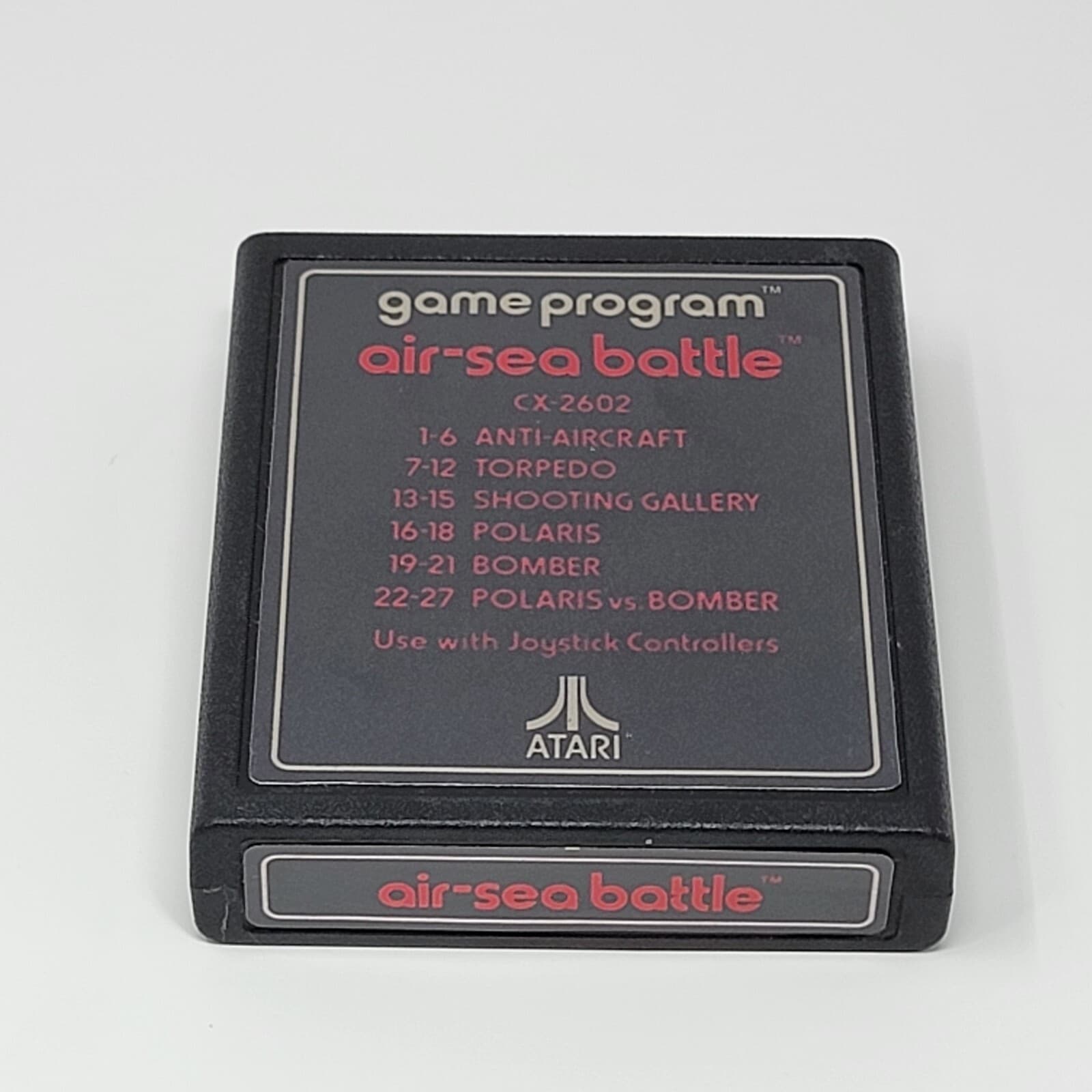 Air-Sea Battle (Atari 2600) Cartridge Text Label CLEANED & TESTED