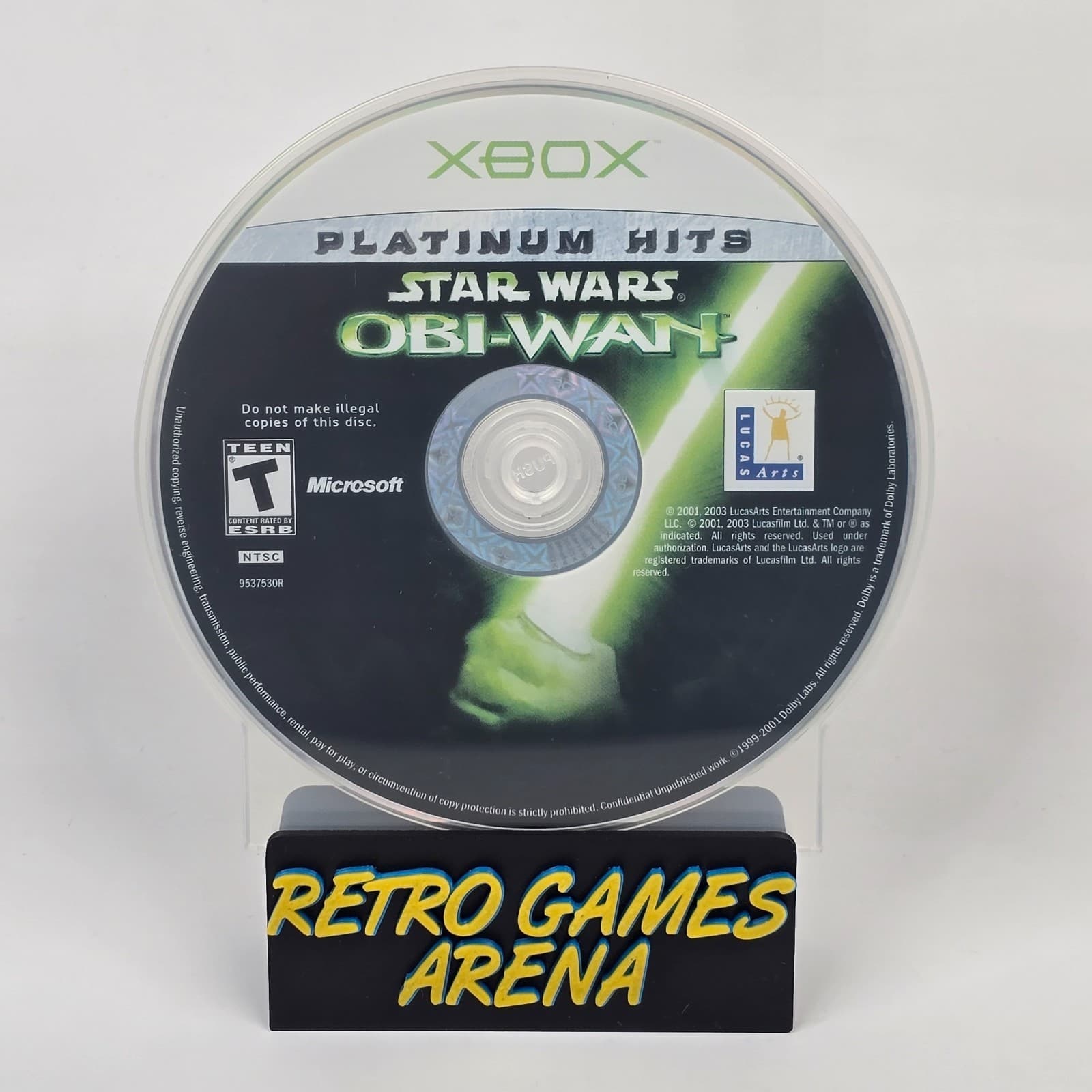Star Wars: Obi-Wan (Original Xbox) Platinum Hits Disc