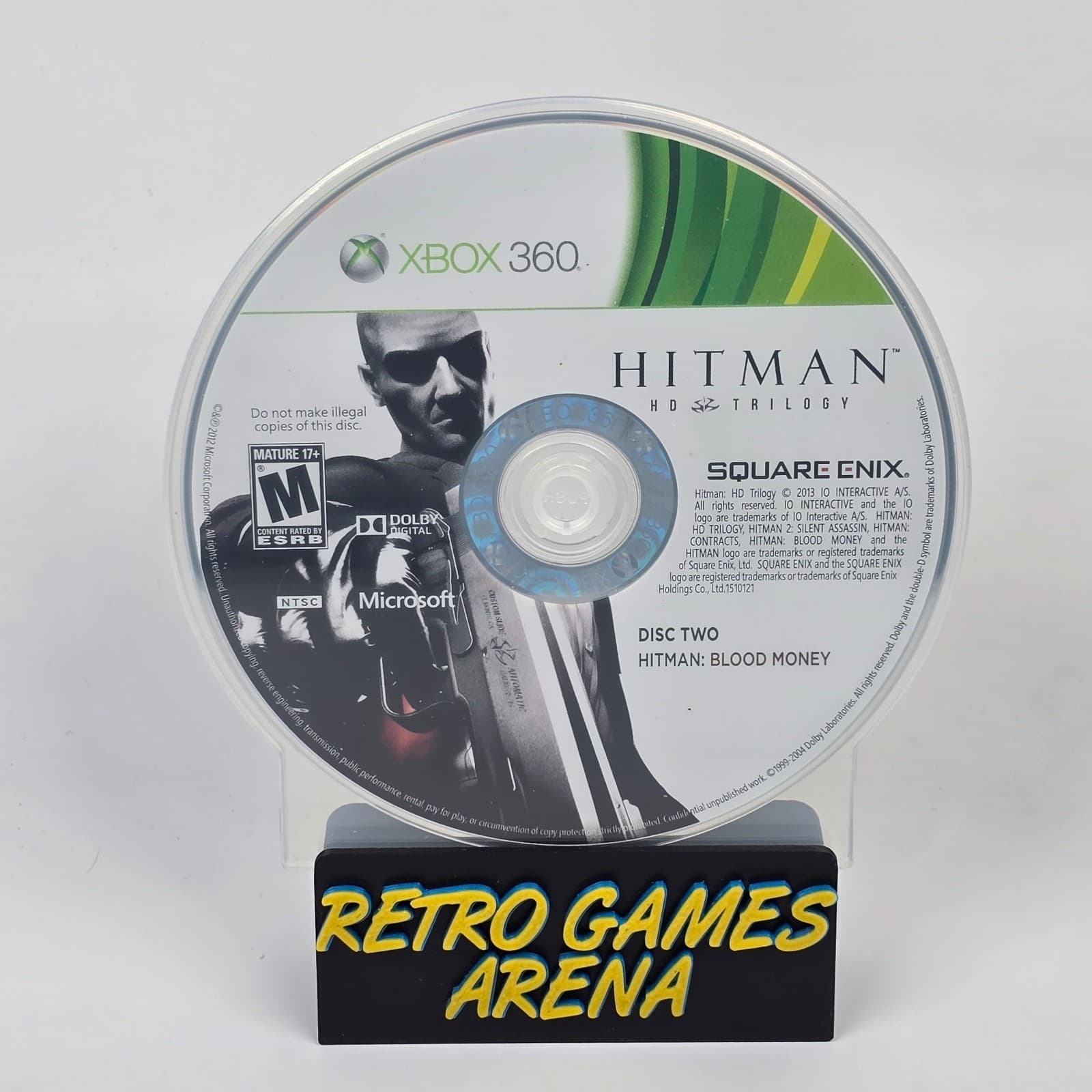 Hitman HD Trilogy - Hitman: Blood Money - Disc Two (Xbox 360) Disc