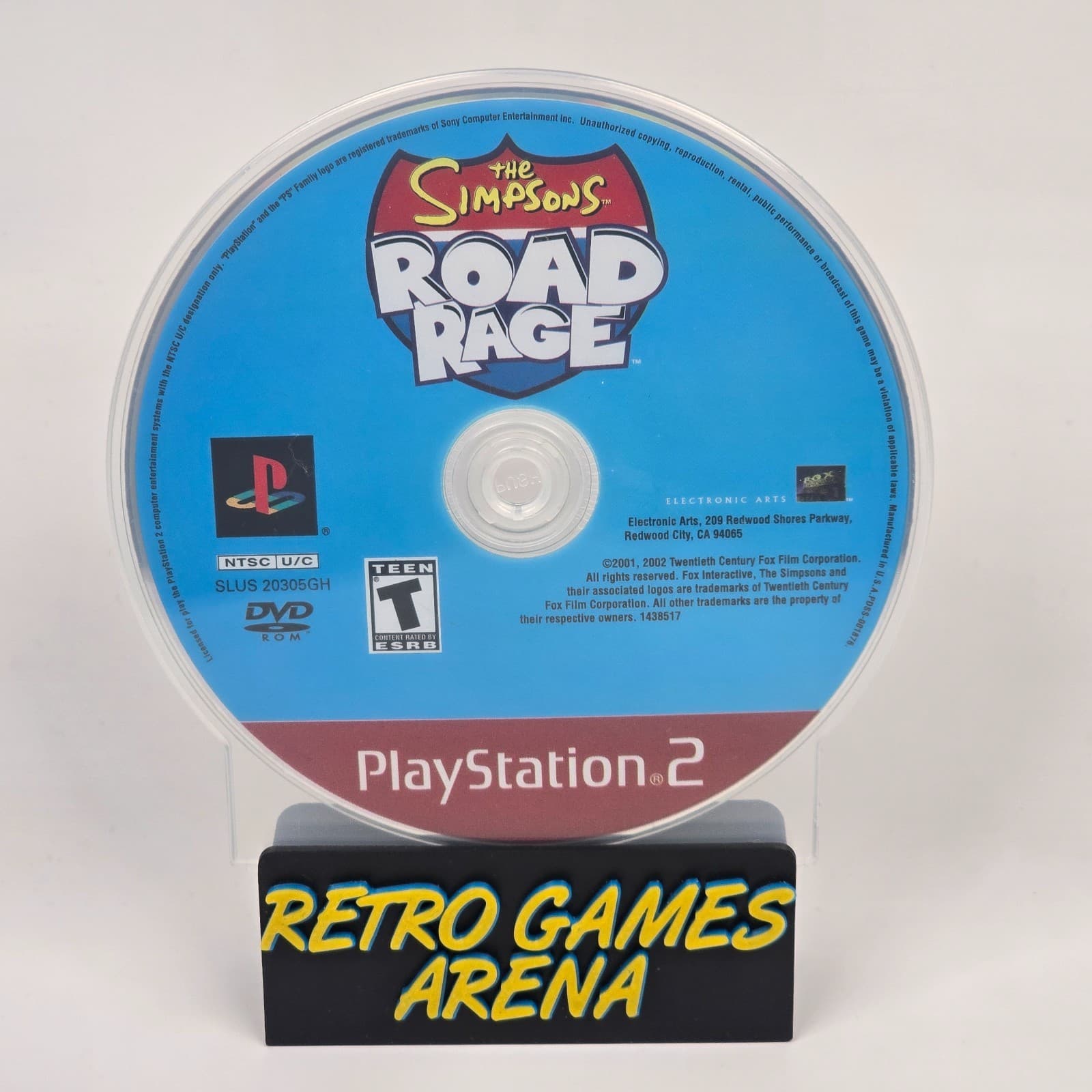 The Simpsons: Road Rage (PlayStation 2 PS2) Greatest Hits Disc