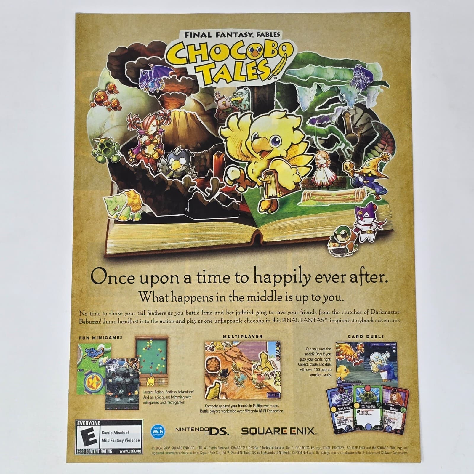 Chocobo Tales Nintendo DS Once Upon a Time Print Ad/Poster Art