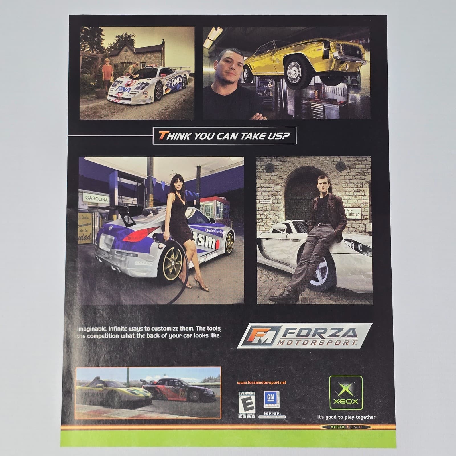 Forza Motorsport Xbox Think You Can Take Us Print Ad/Poster