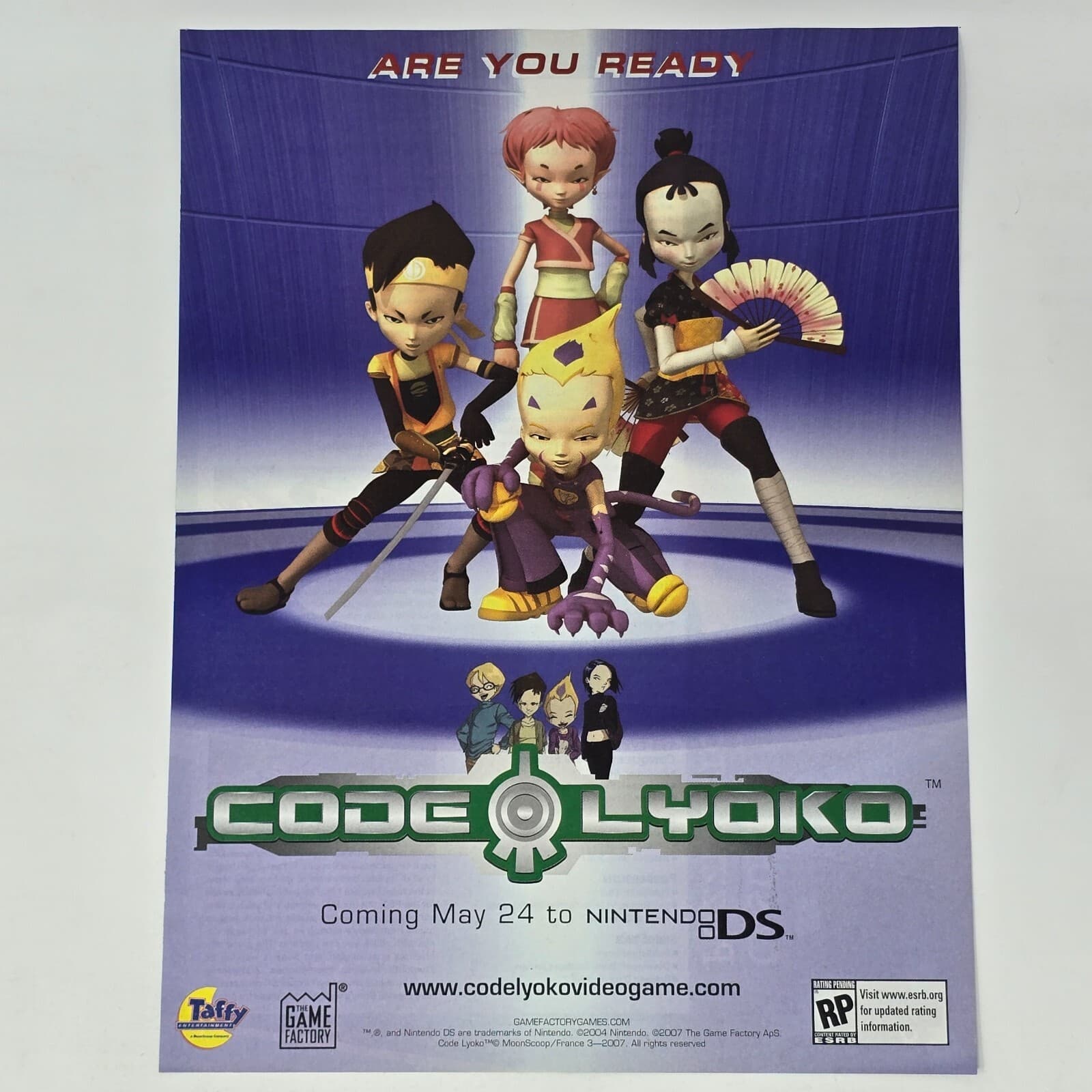 Code Lyoko Nintendo DS Are You Ready Print Ad/Poster Art