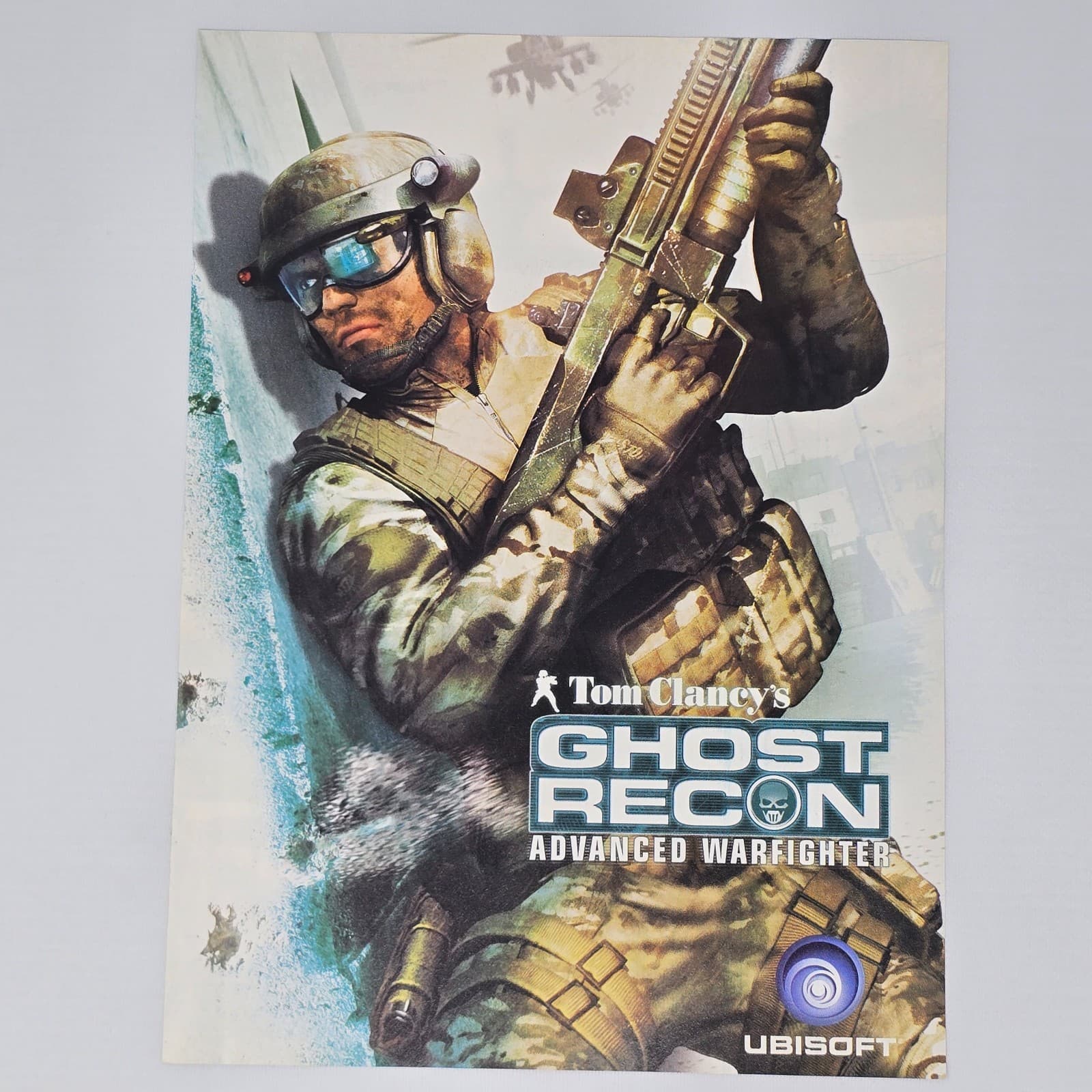 Ghost Recon Advanced Warfighter Xbox 360 PS2 PC Clancy's Print Ad/Poster