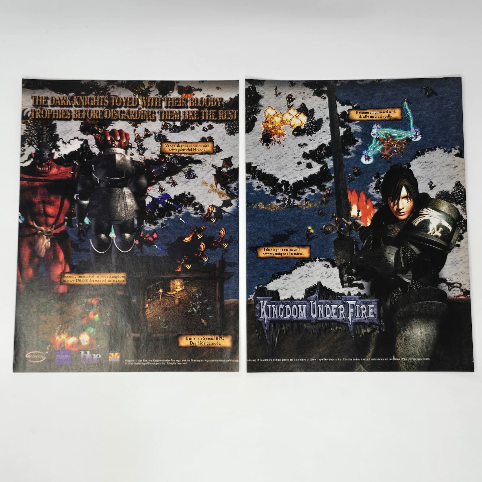 Kingdom Inder Fire PC Dark Knights Print Ad/Poster Promo Art