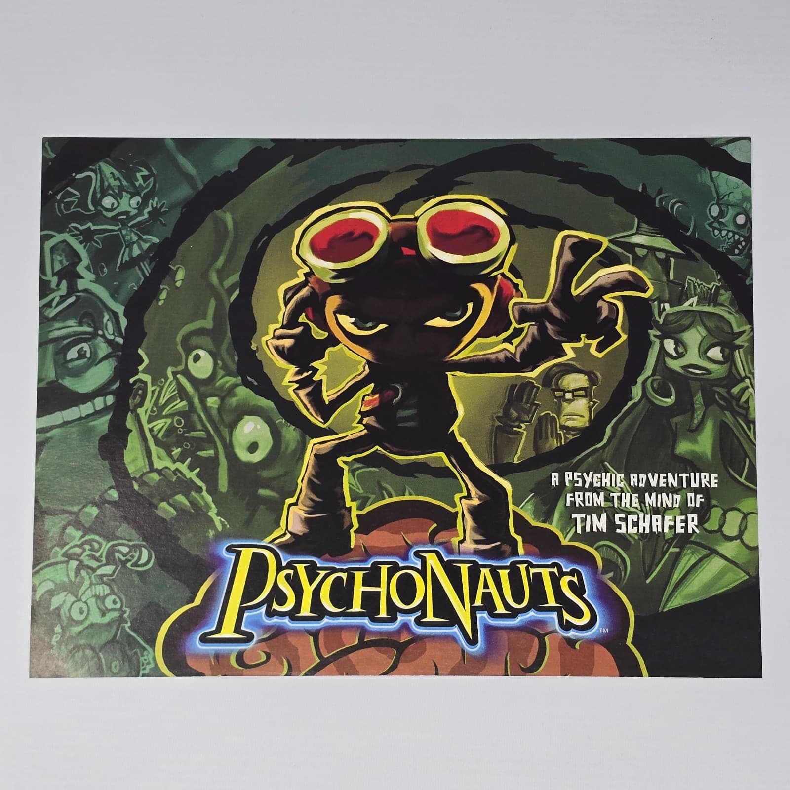 Psychonauts Xbox PlayStation 2 PS2 Adventure Print Ad/Poster Promo Art