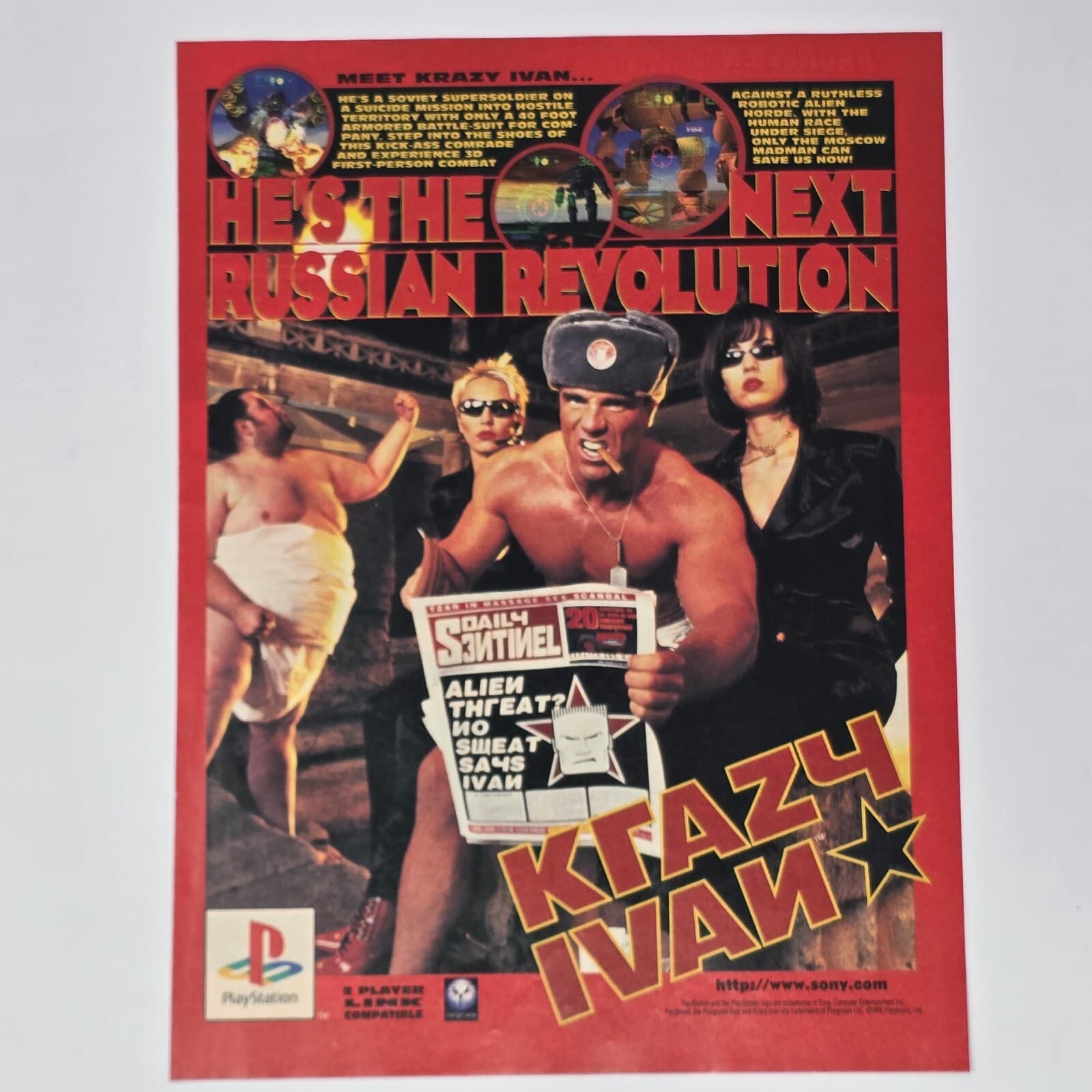 Krazy Ivan Sony PlayStation 1 PS1 Revolution Print Ad/Poster Promo Art