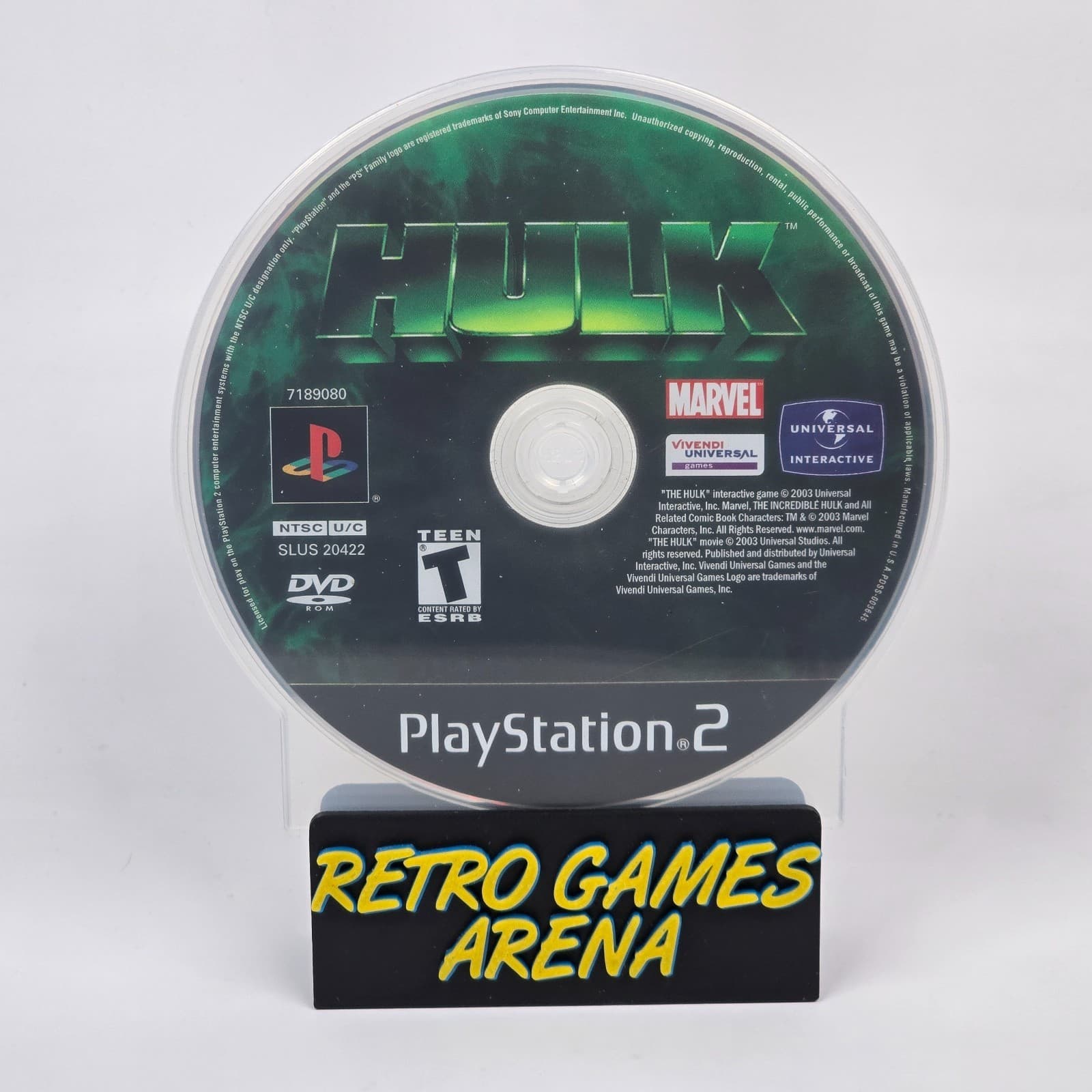 Hulk (PlayStation 2 PS2) Disc