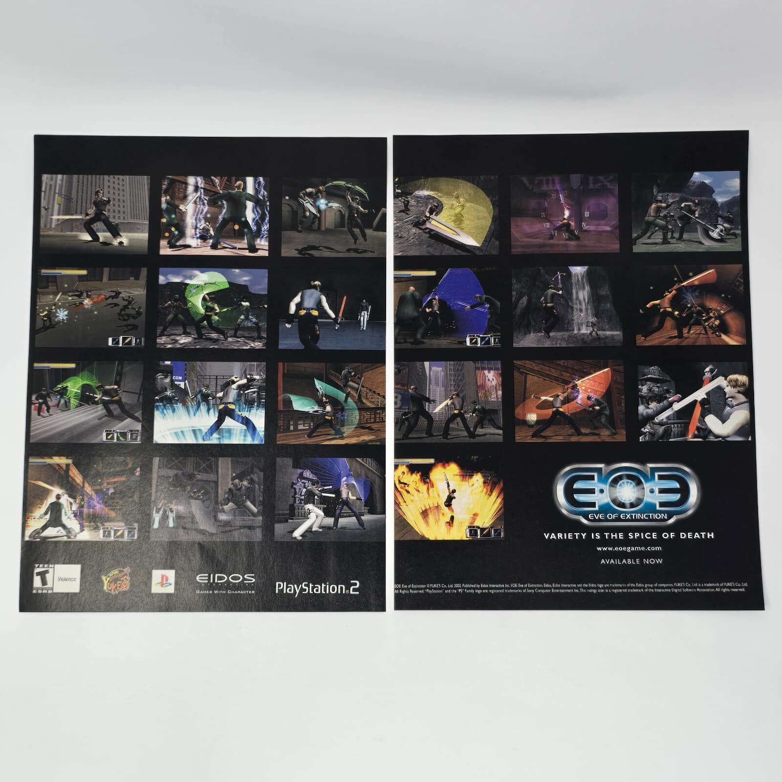 Eve of Extinction Sony PlayStation 2 PS2 Variety Print Ad/Poster Promo Art